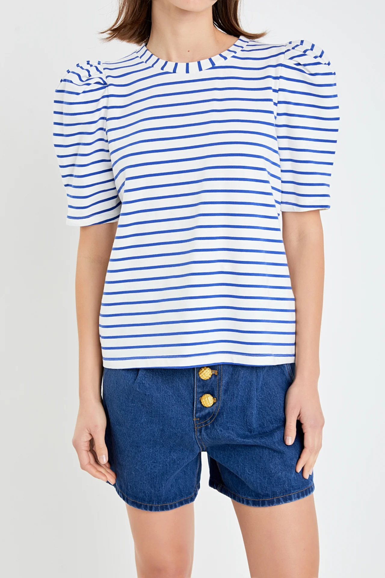 Stripe Women Knit Shirt - Image 37