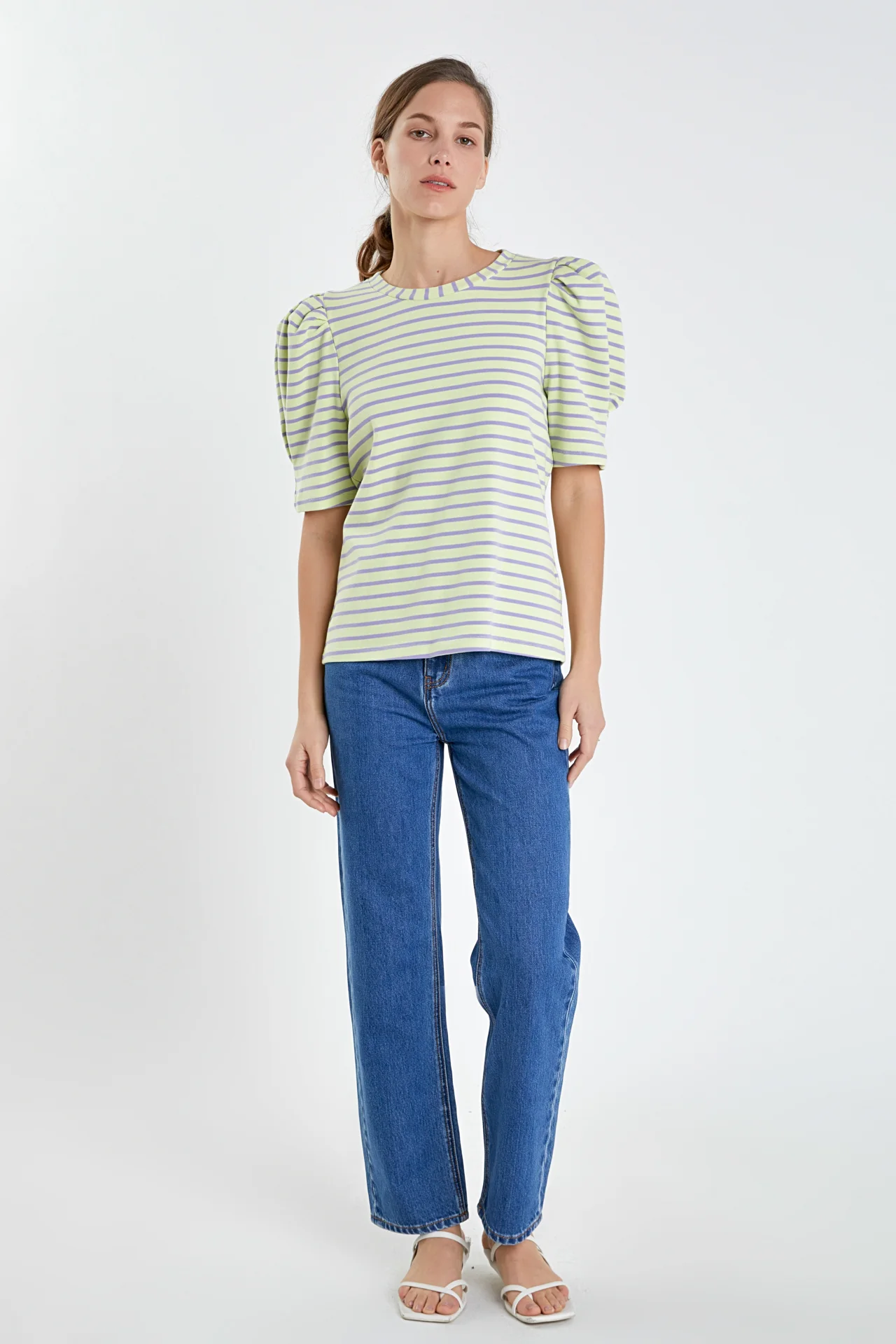 Stripe Women Knit Shirt - Image 41