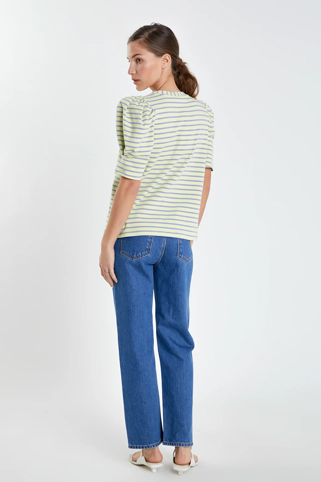 Stripe Women Knit Shirt - Image 44
