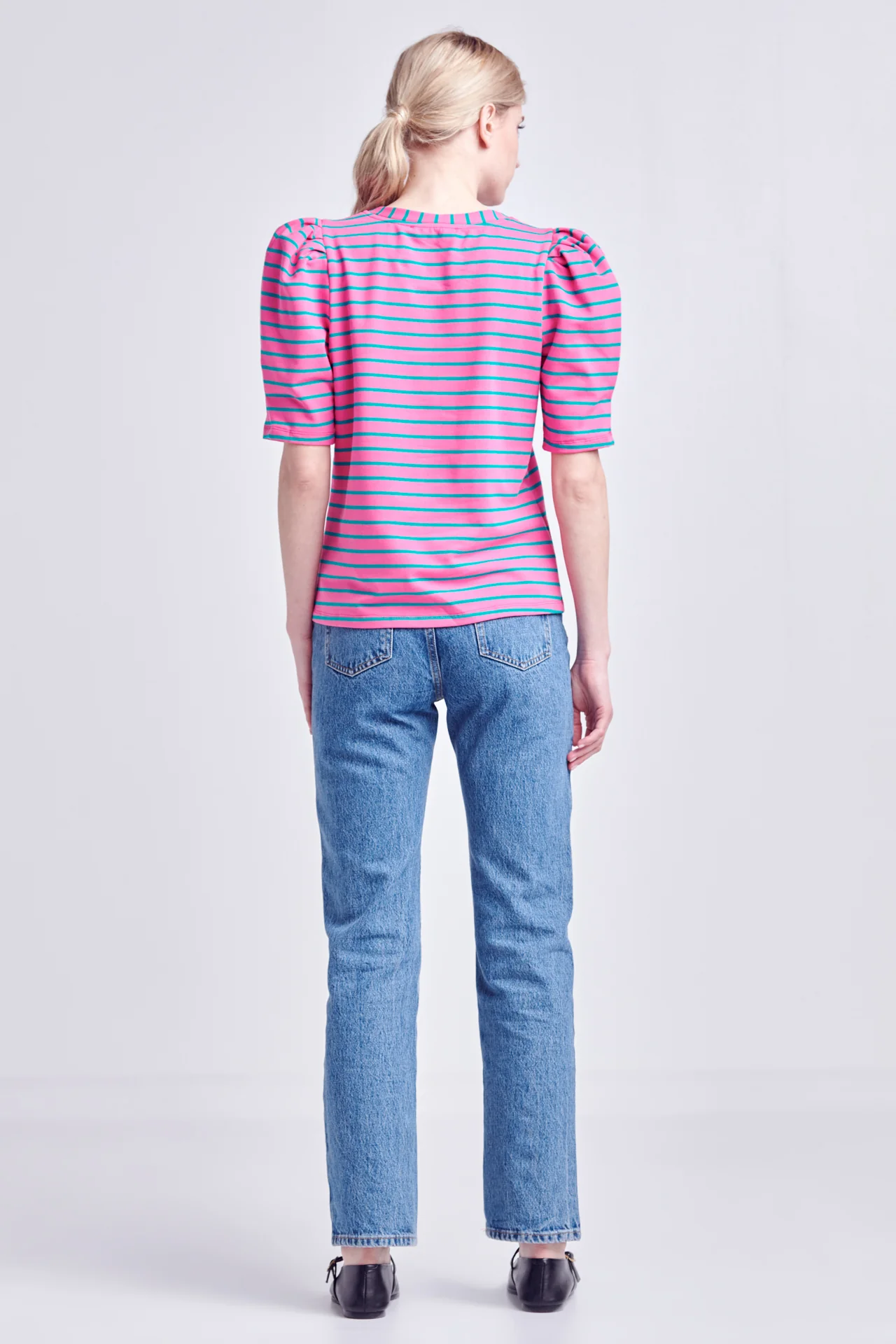 Stripe Women Knit Shirt - Image 49