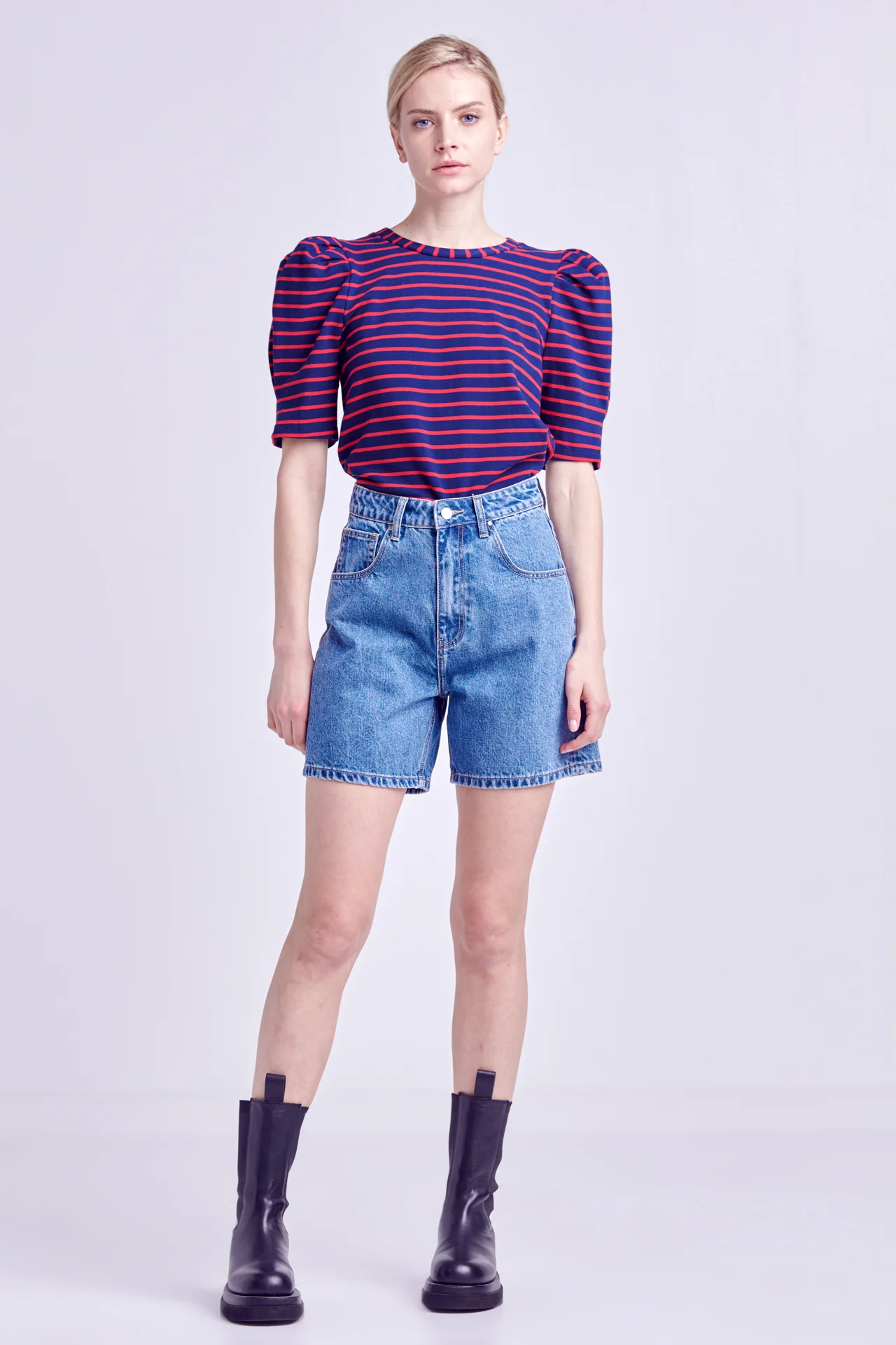 Stripe Women Knit Shirt - Image 51