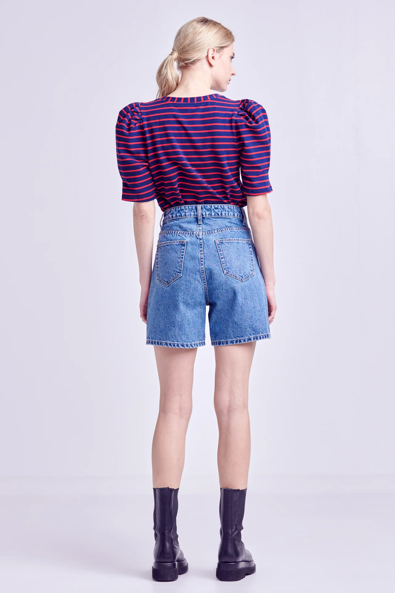 Stripe Women Knit Shirt - Image 54