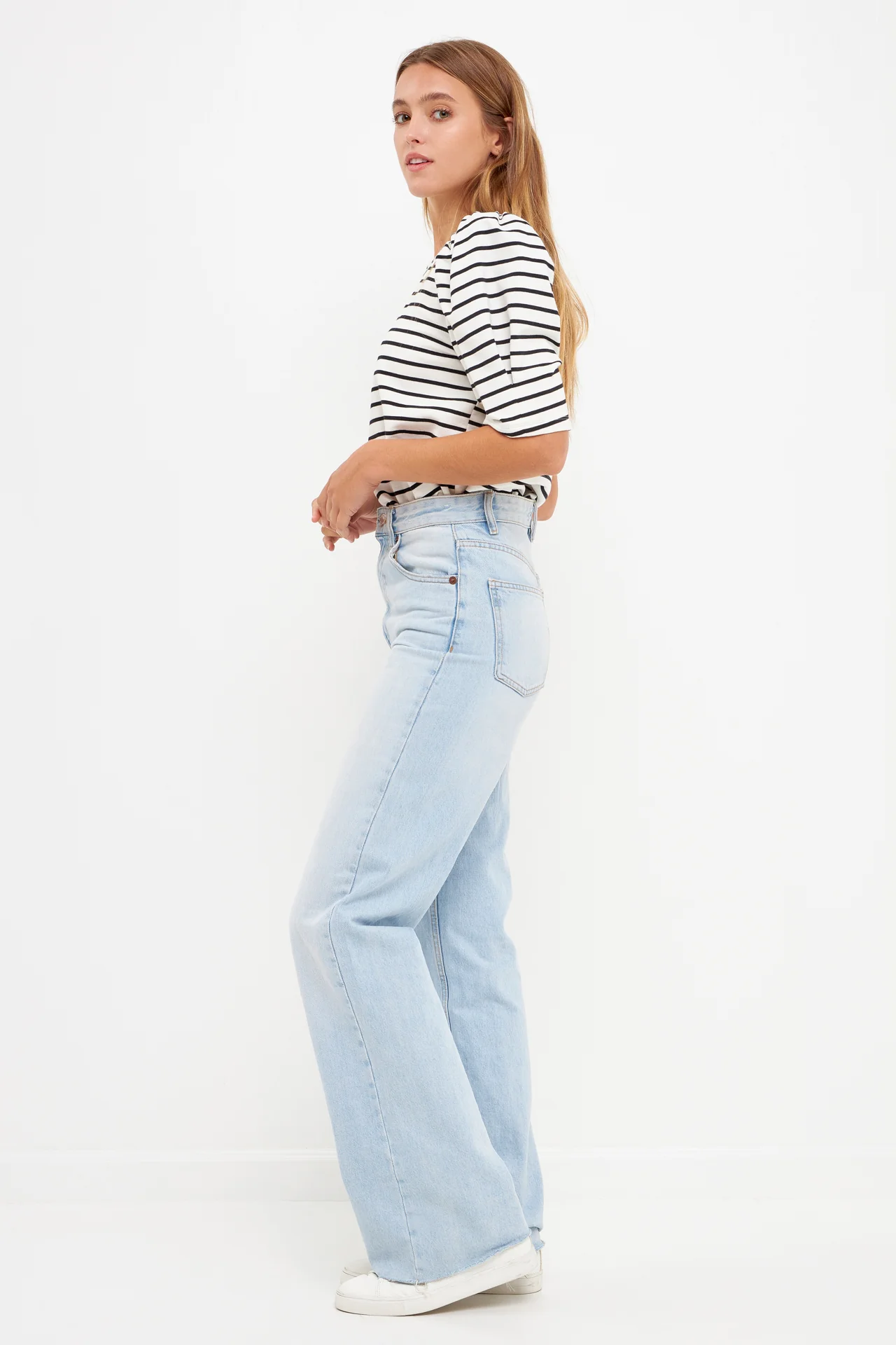 Stripe Women Knit Shirt - Image 8