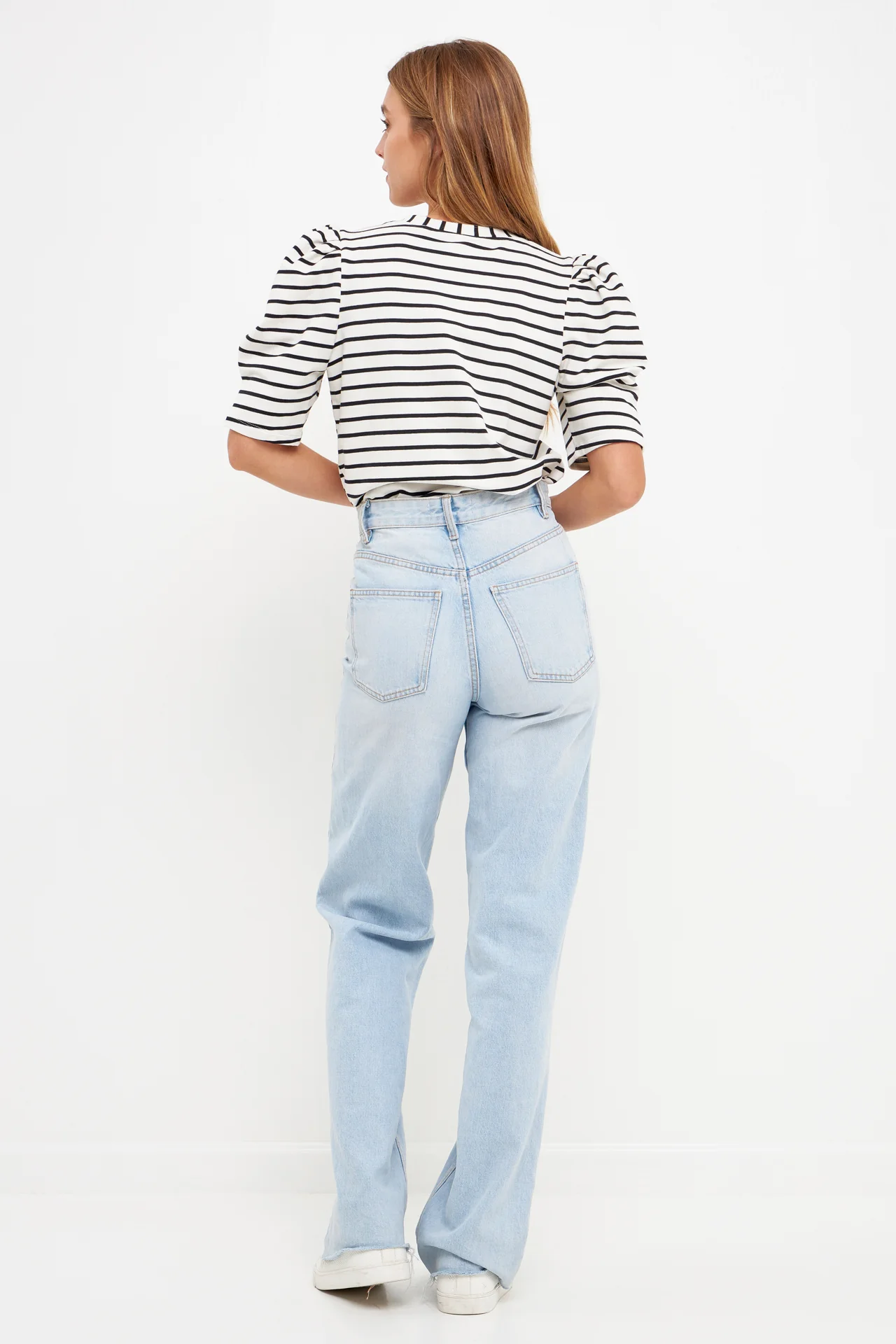 Stripe Women Knit Shirt - Image 9