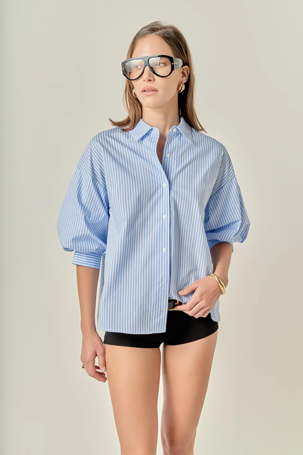Striped Balloon Shirt - Image 11