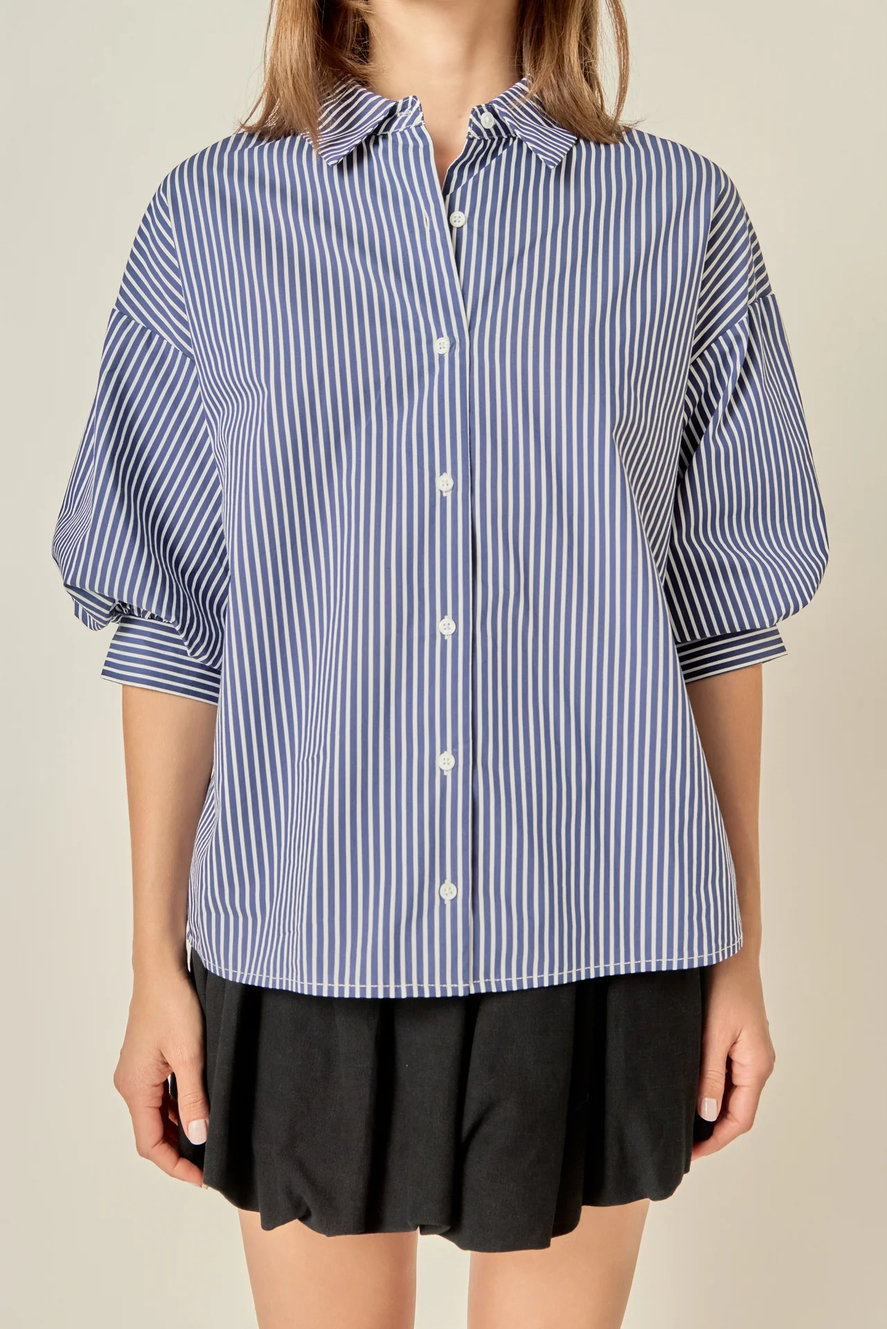 Striped Balloon Shirt - Image 2