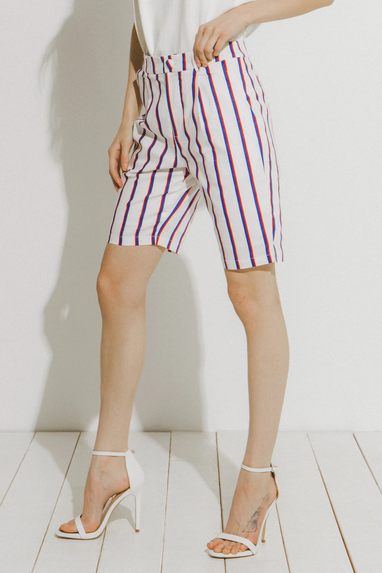 Striped Bermuda Pants - Image 3