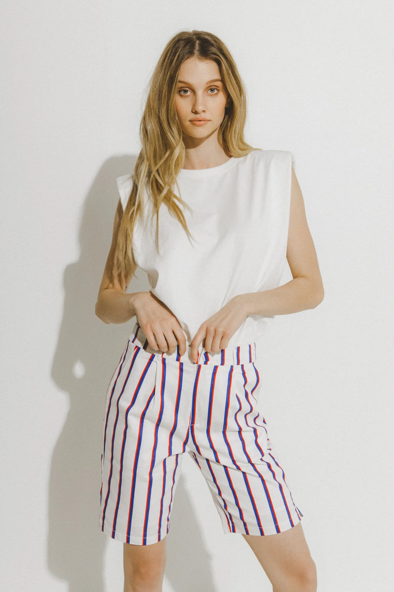 Striped Bermuda Pants - Image 5