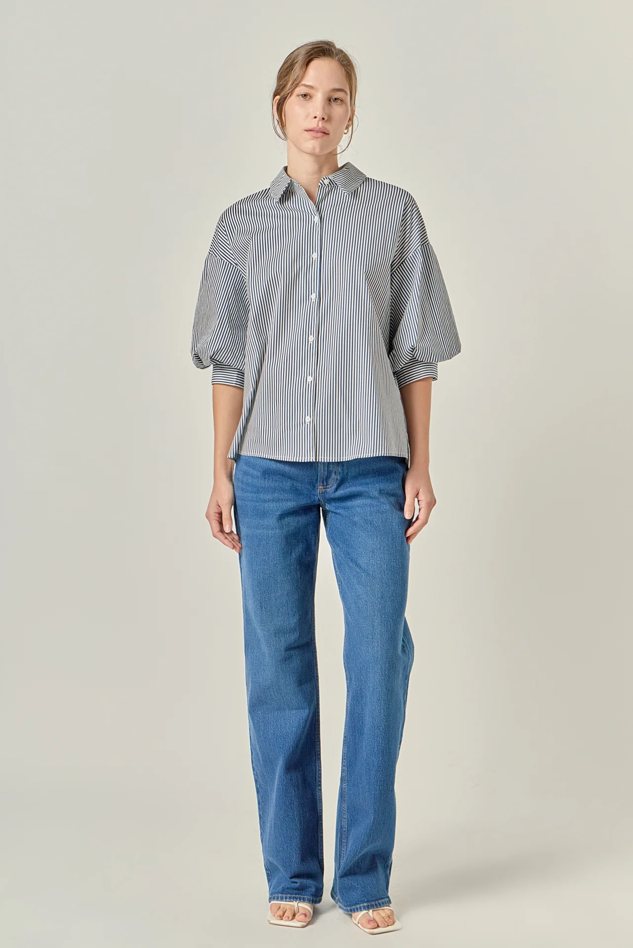 Striped Button Down Shirt - Image 11