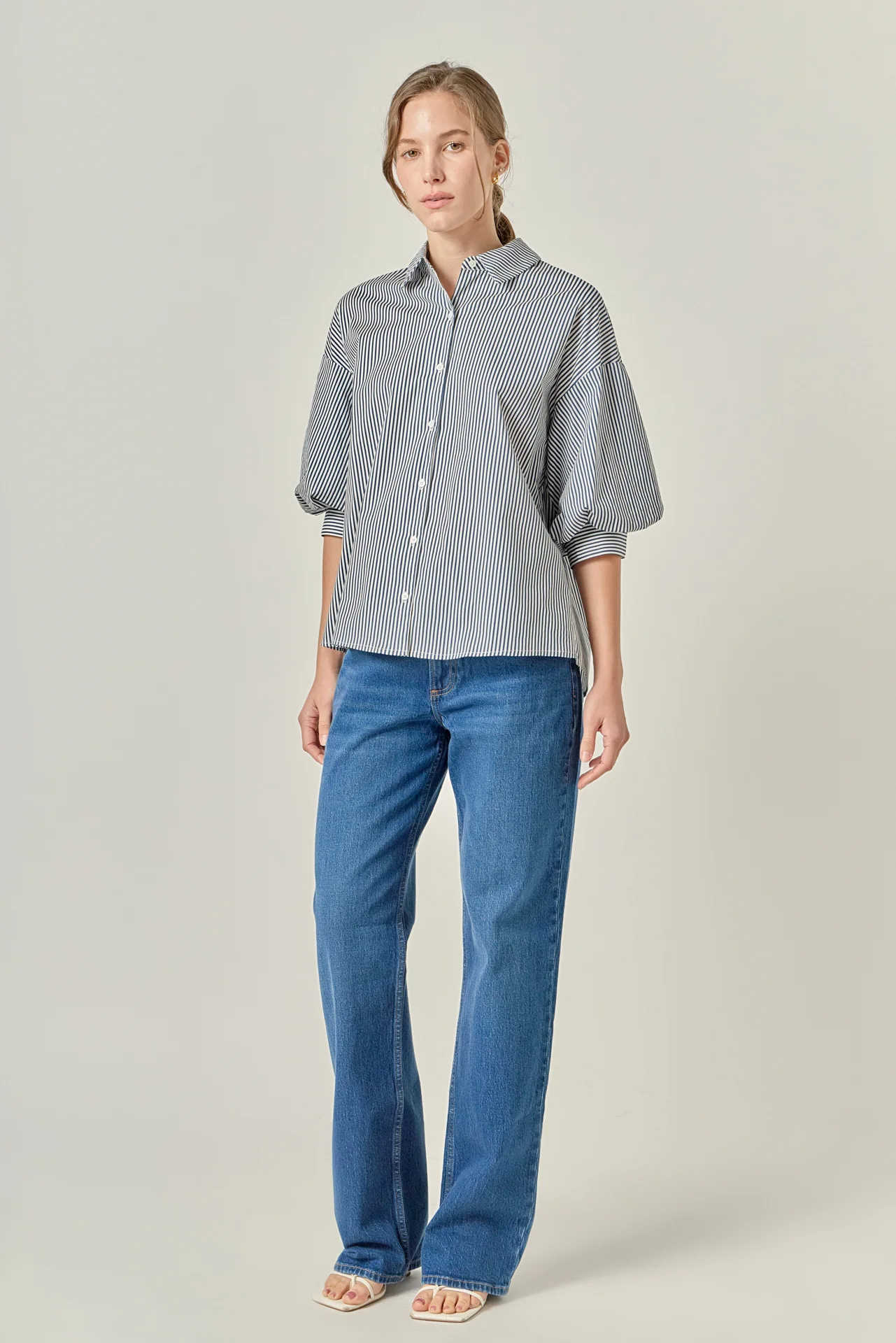 Striped Button Down Shirt - Image 13