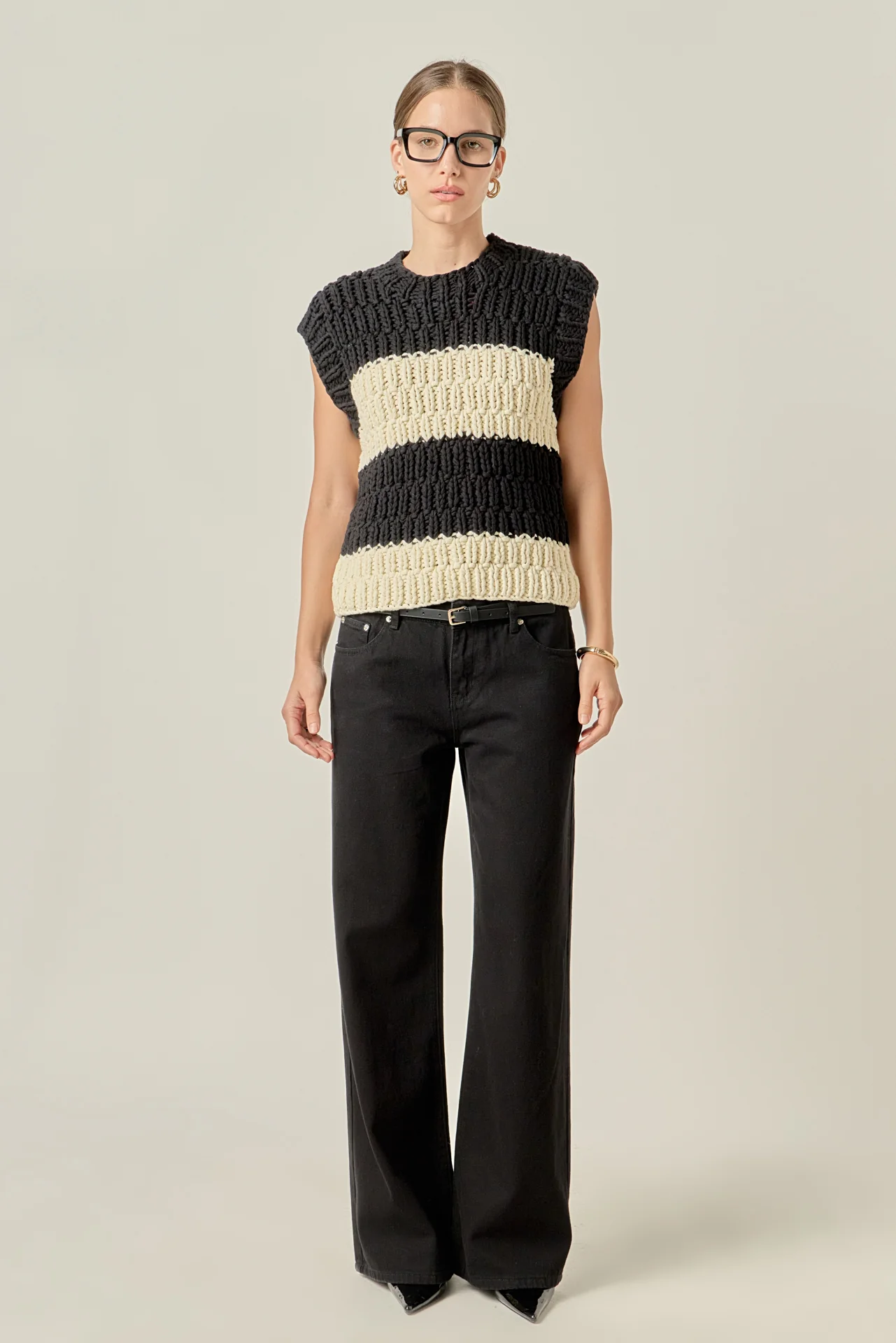 Striped Chunky Vest - Image 3