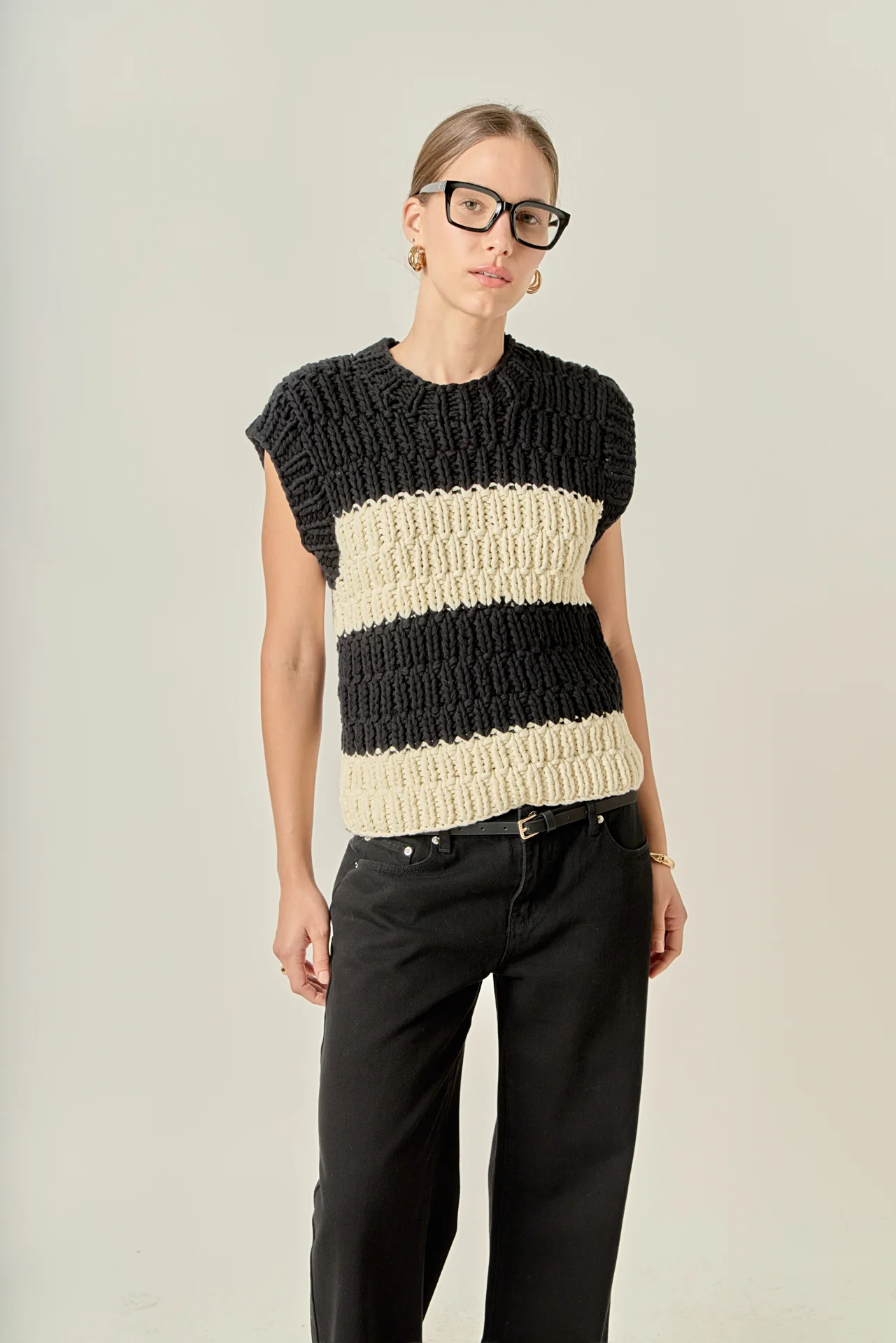 Striped Chunky Vest - Image 5