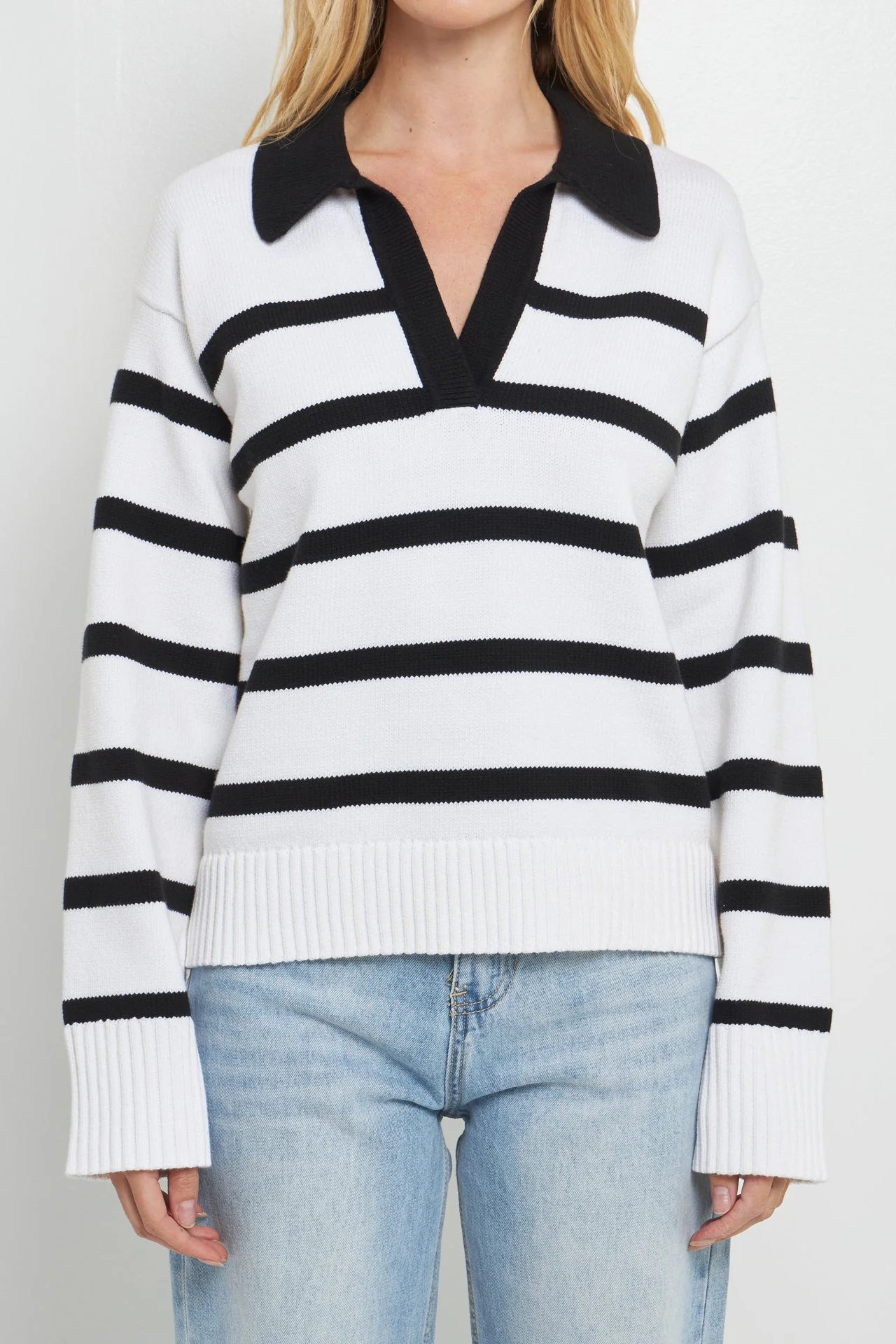 Striped Collared Sweater - Image 13