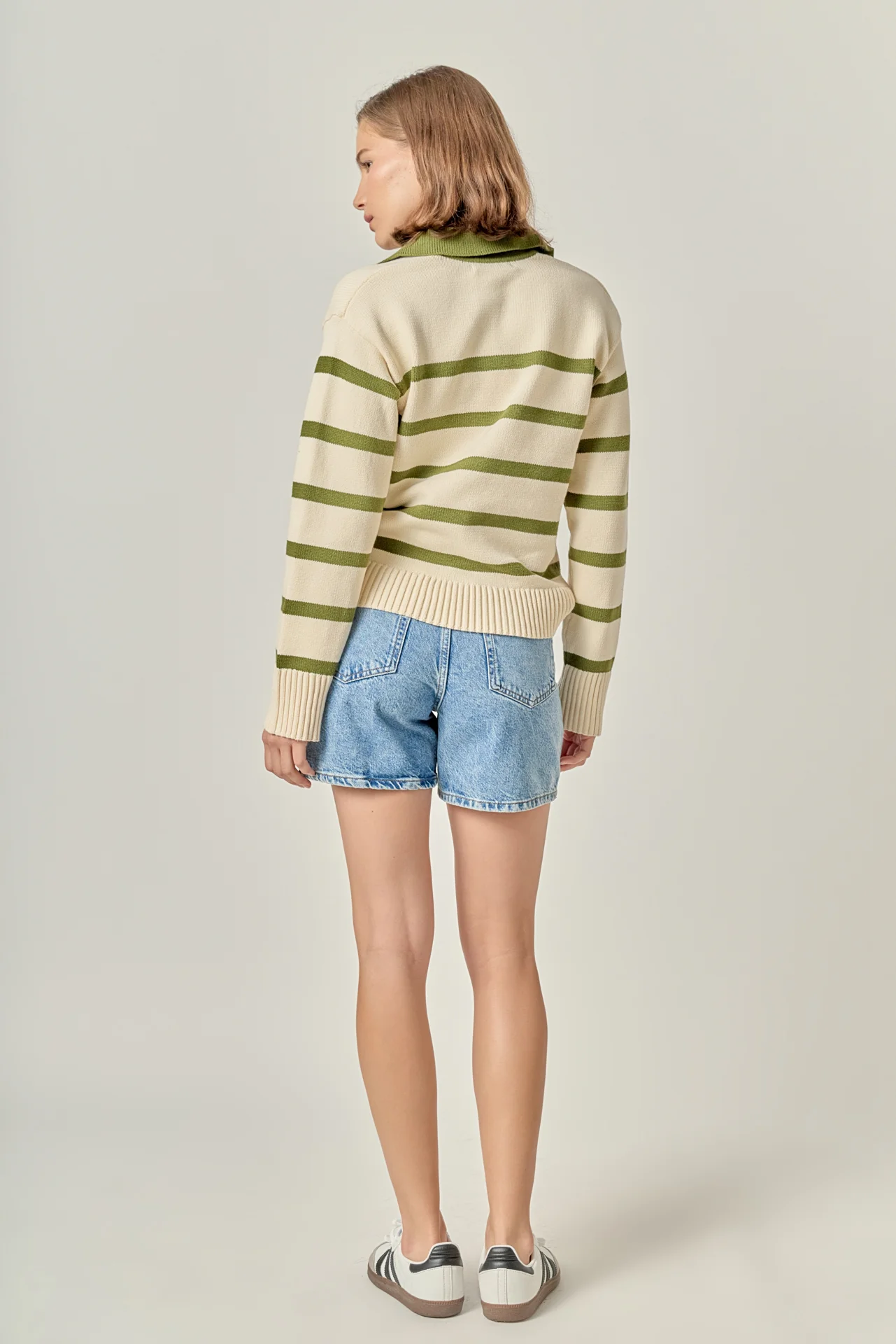 Striped Collared Sweater - Image 4