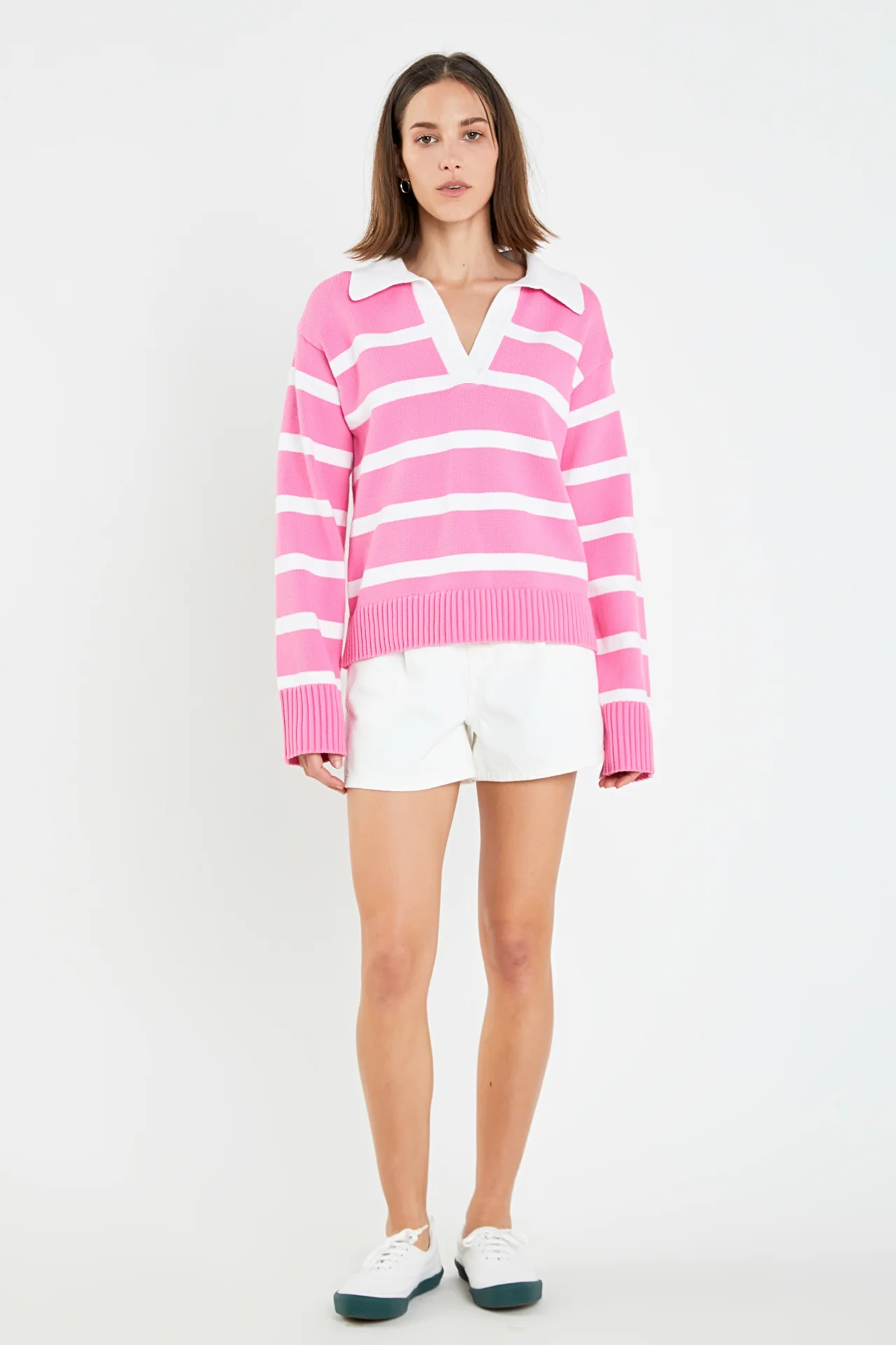 Striped Collared Sweater - Image 6