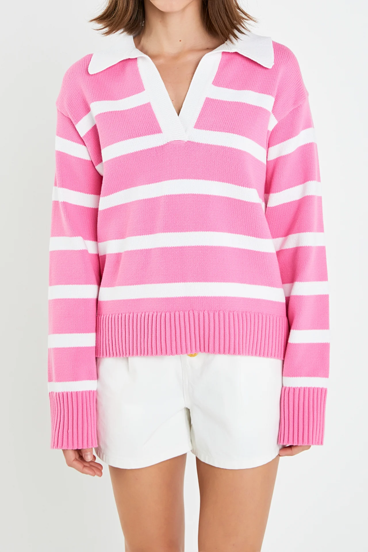 Striped Collared Sweater - Image 8
