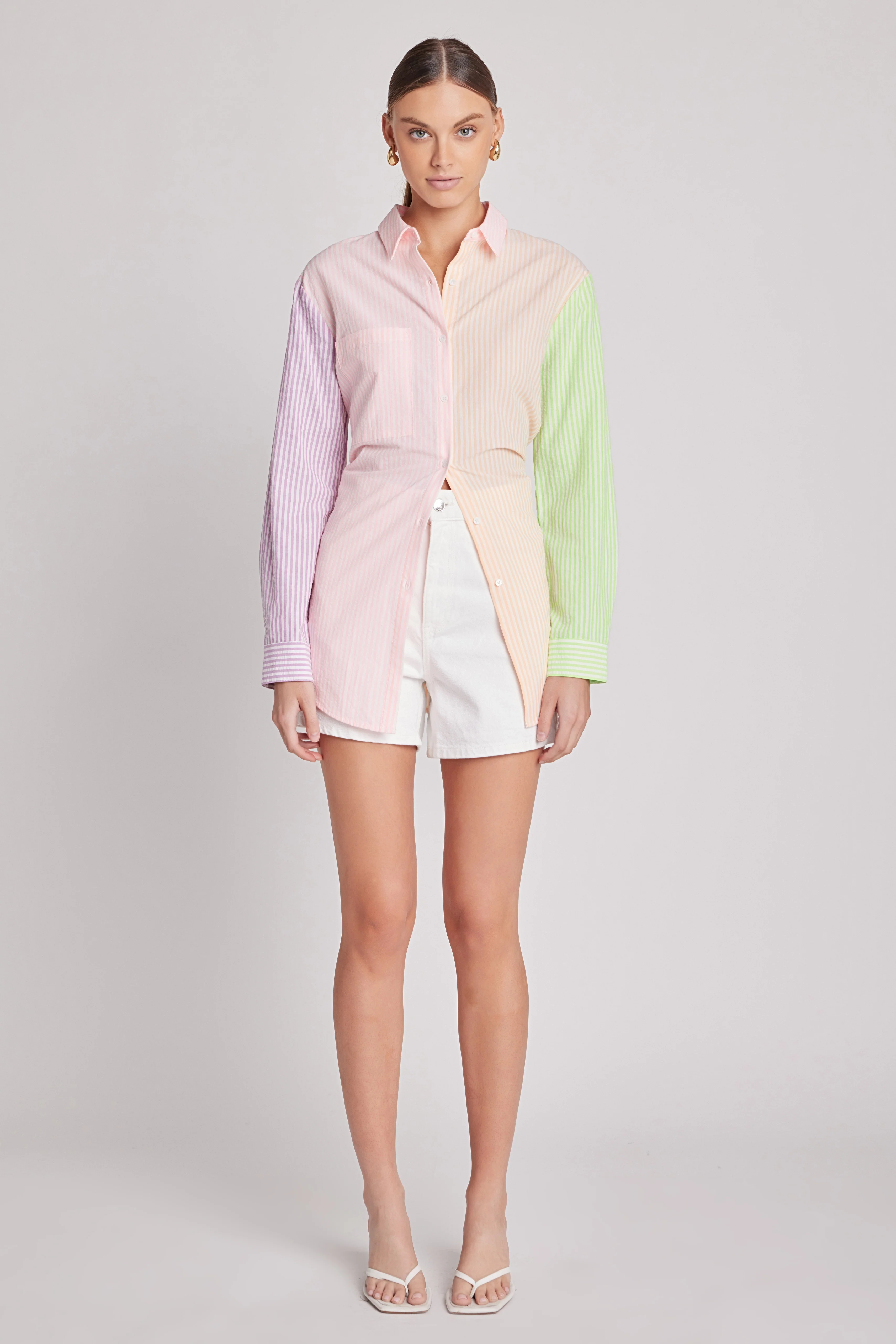 Striped Color Block Shirts - Image 6
