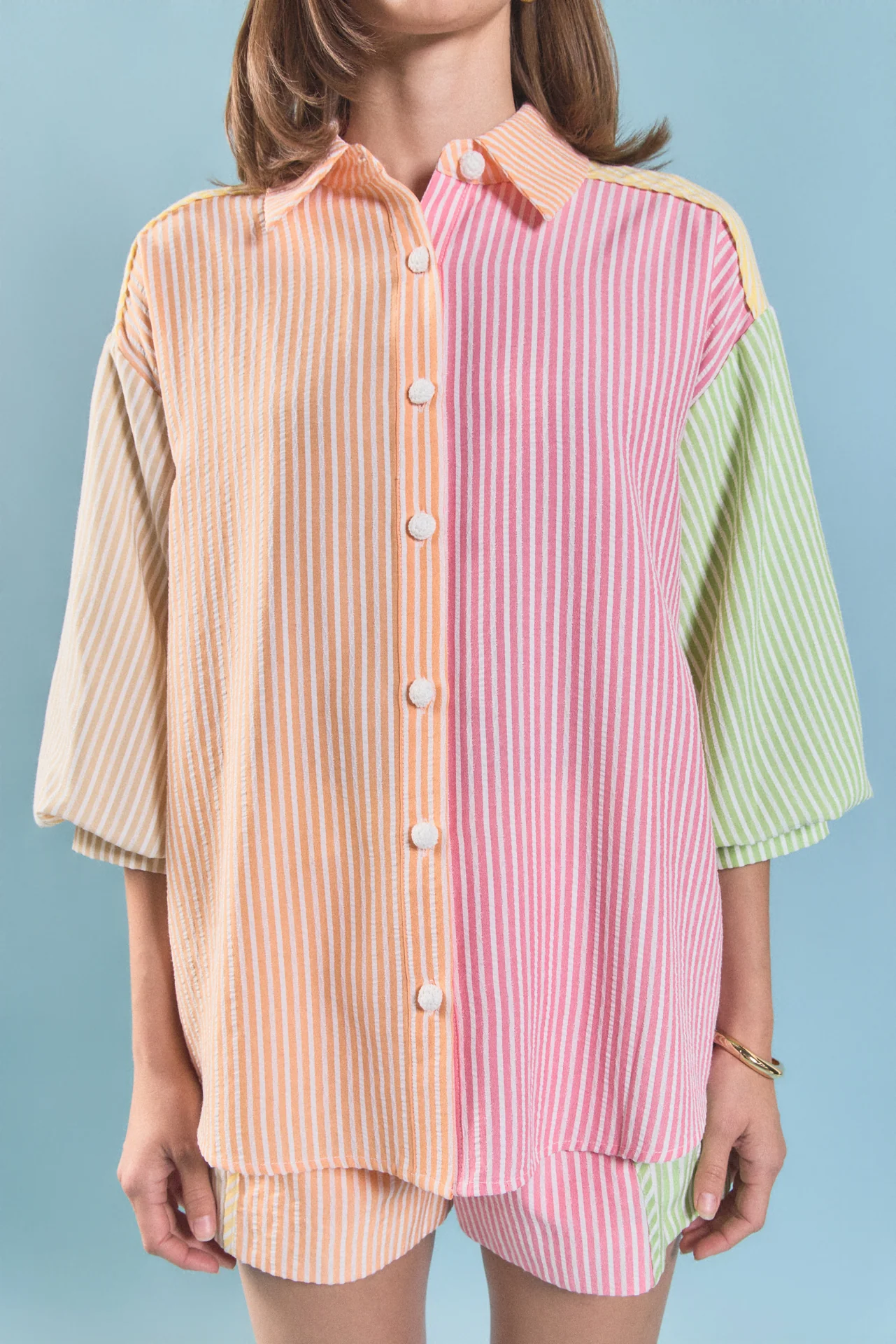Striped Colorblock Shirt - Image 2