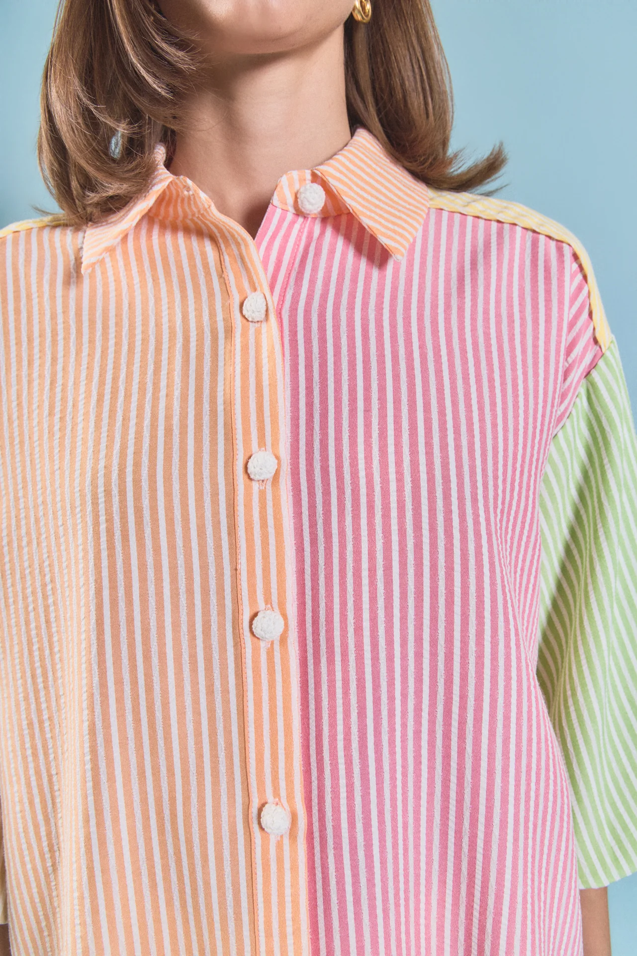 Striped Colorblock Shirt - Image 3