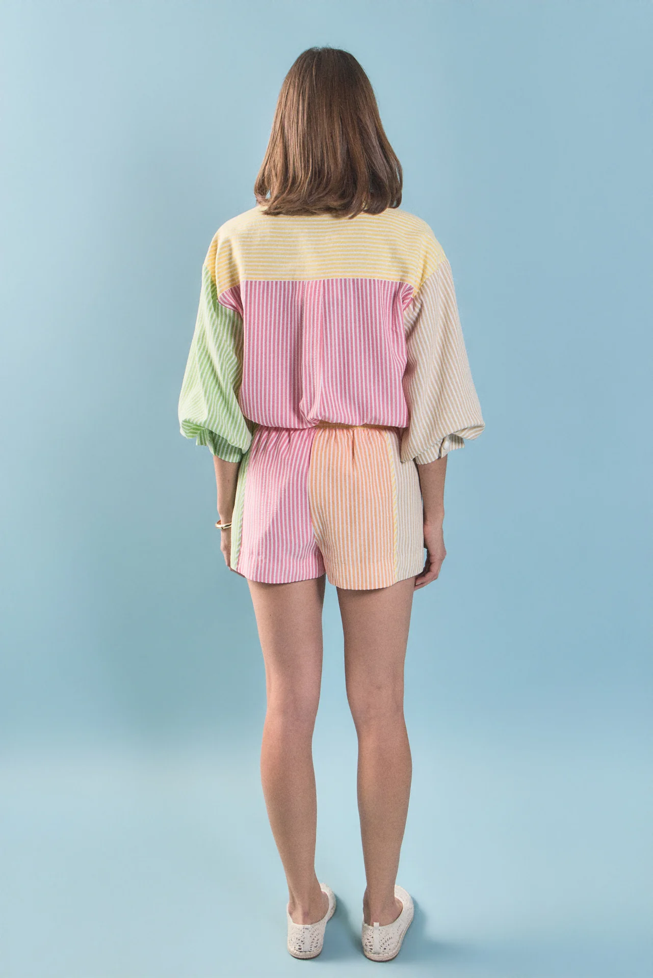 Striped Colorblock Shorts - Image 4