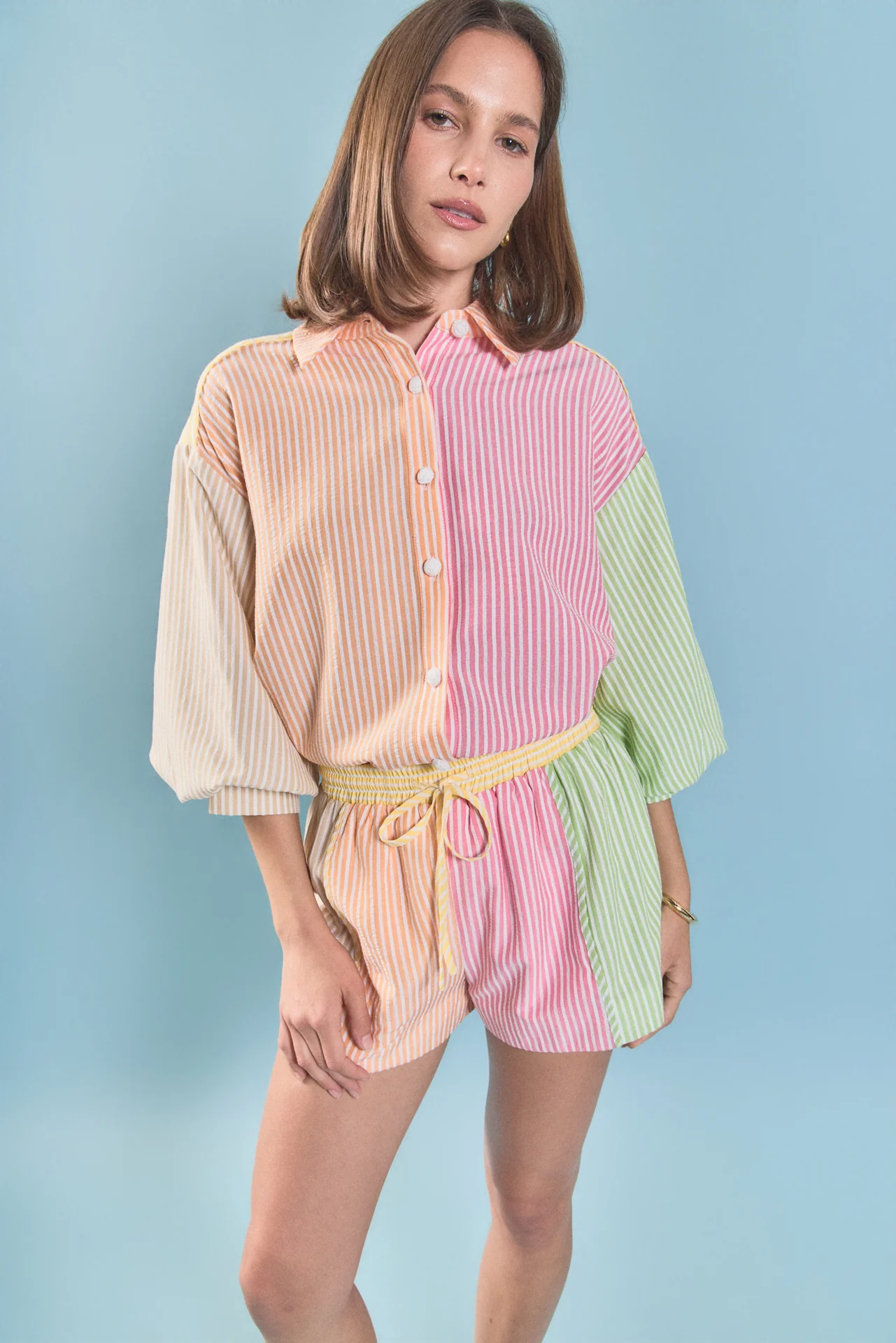 Striped Colorblock Shorts - Image 6