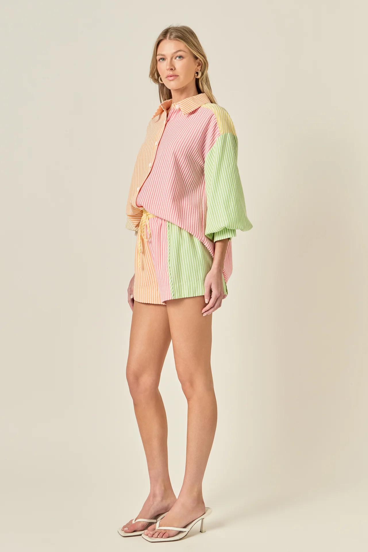 Striped Colorblock Shorts - Image 7