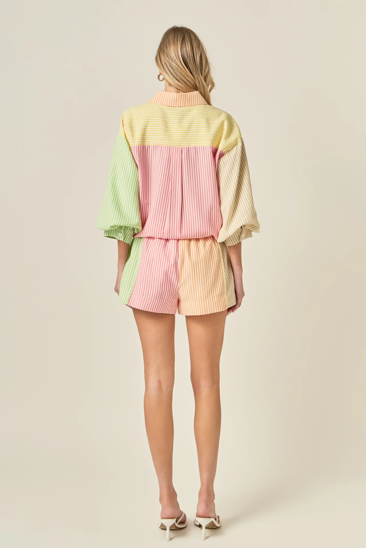 Striped Colorblock Shorts - Image 9