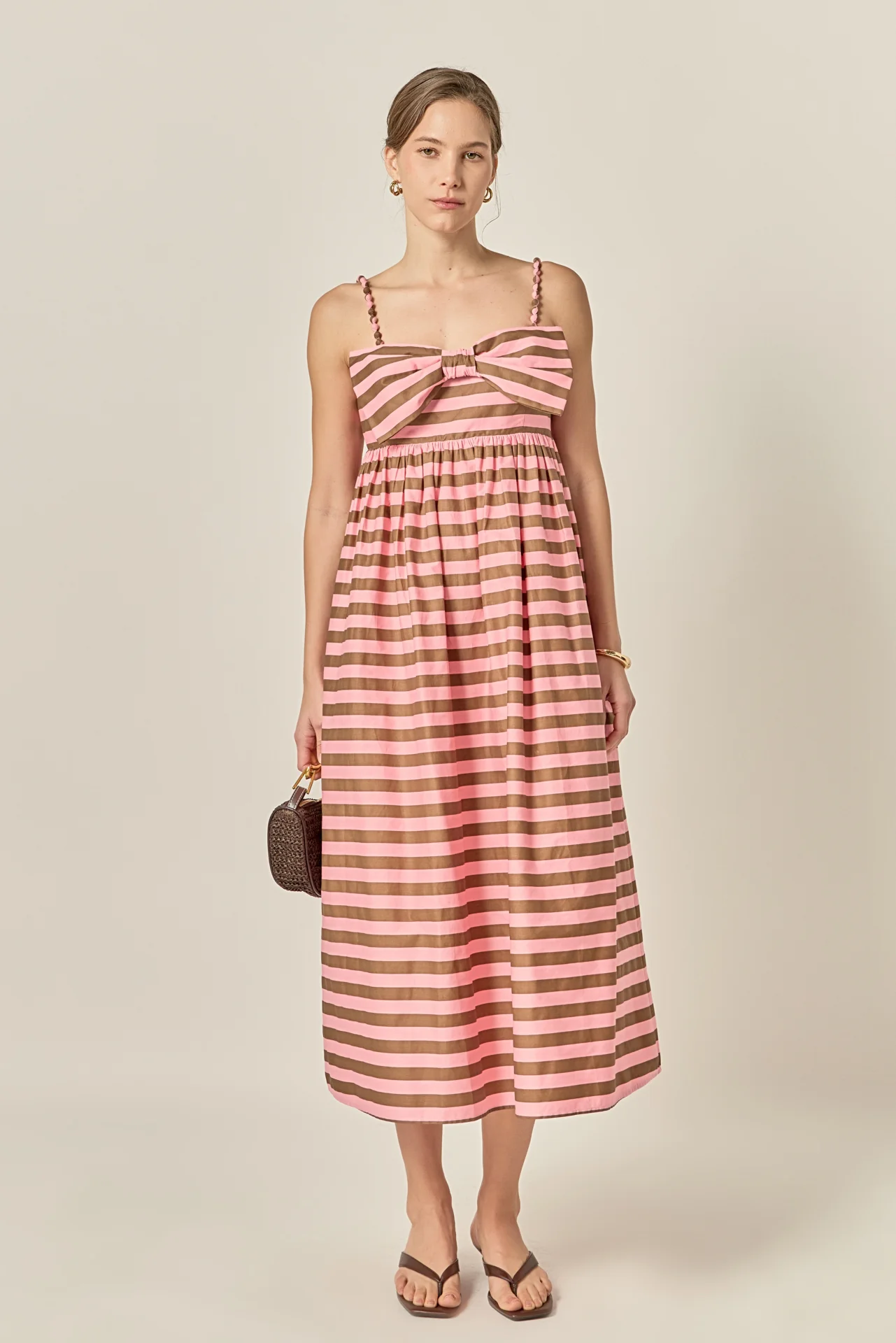 Striped Midi Dress - Image 10