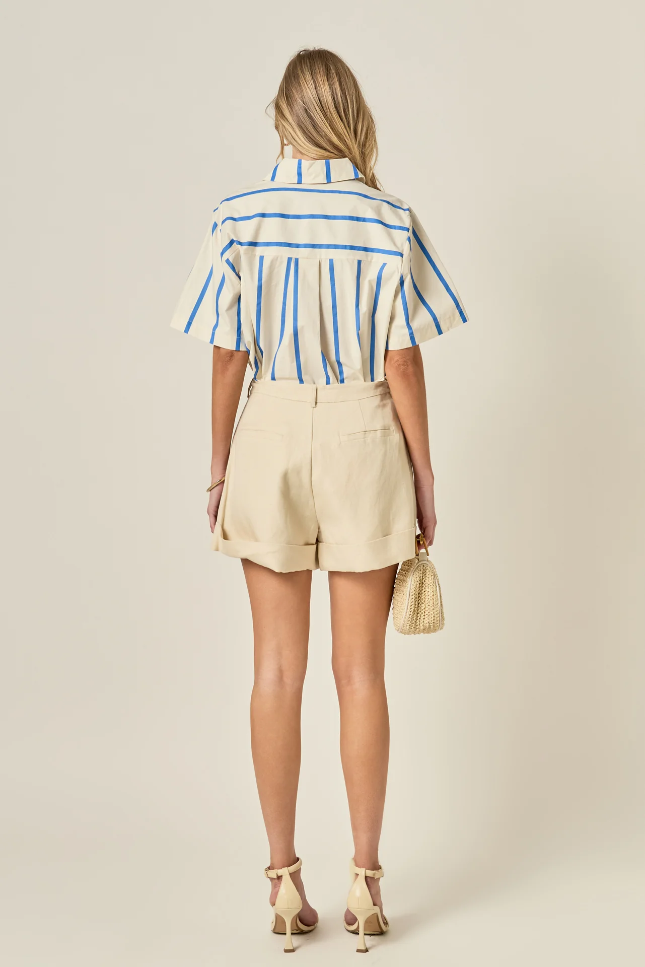 Striped Short Sleeve Top - Image 4