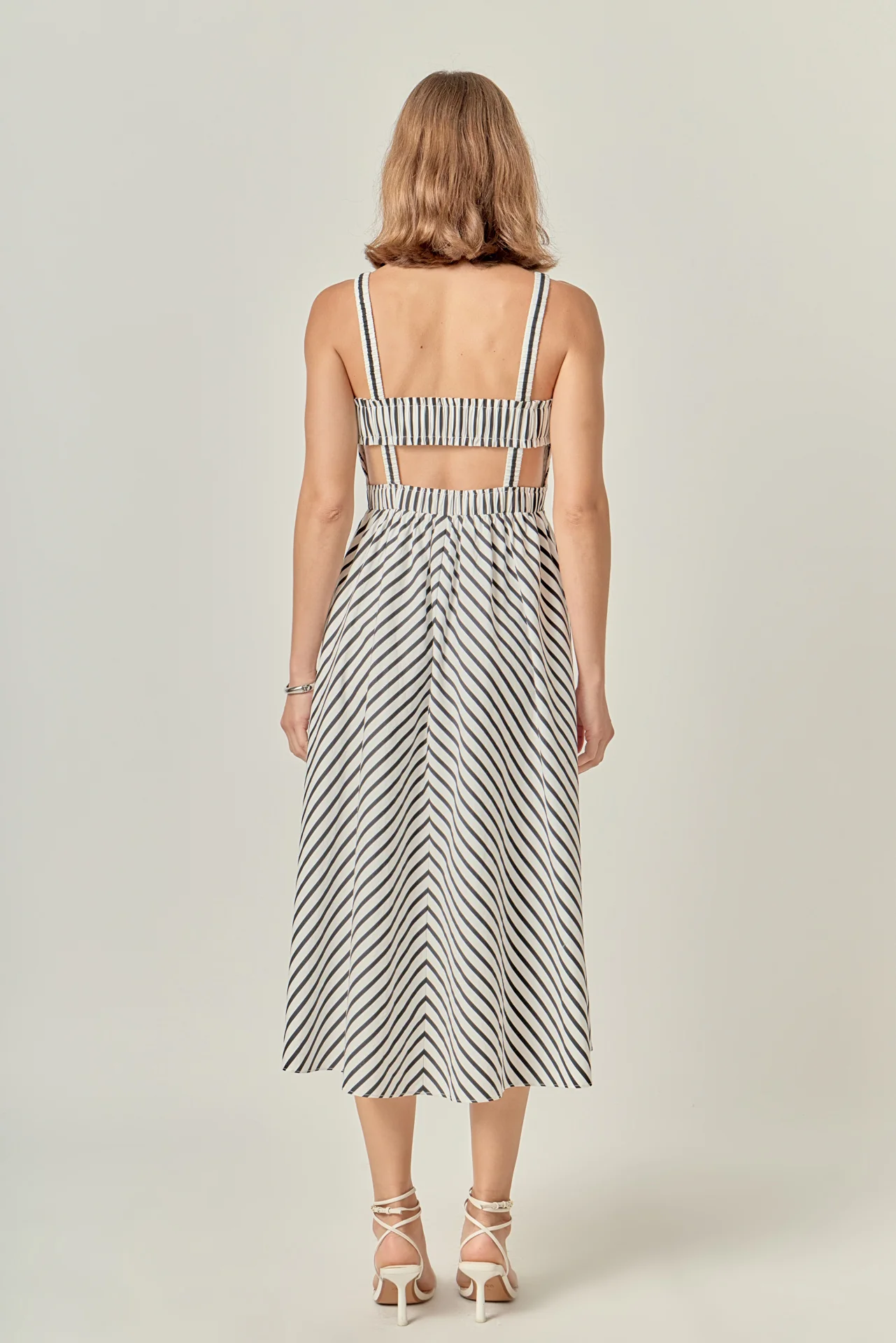 Striped Smocked Dress - Image 4