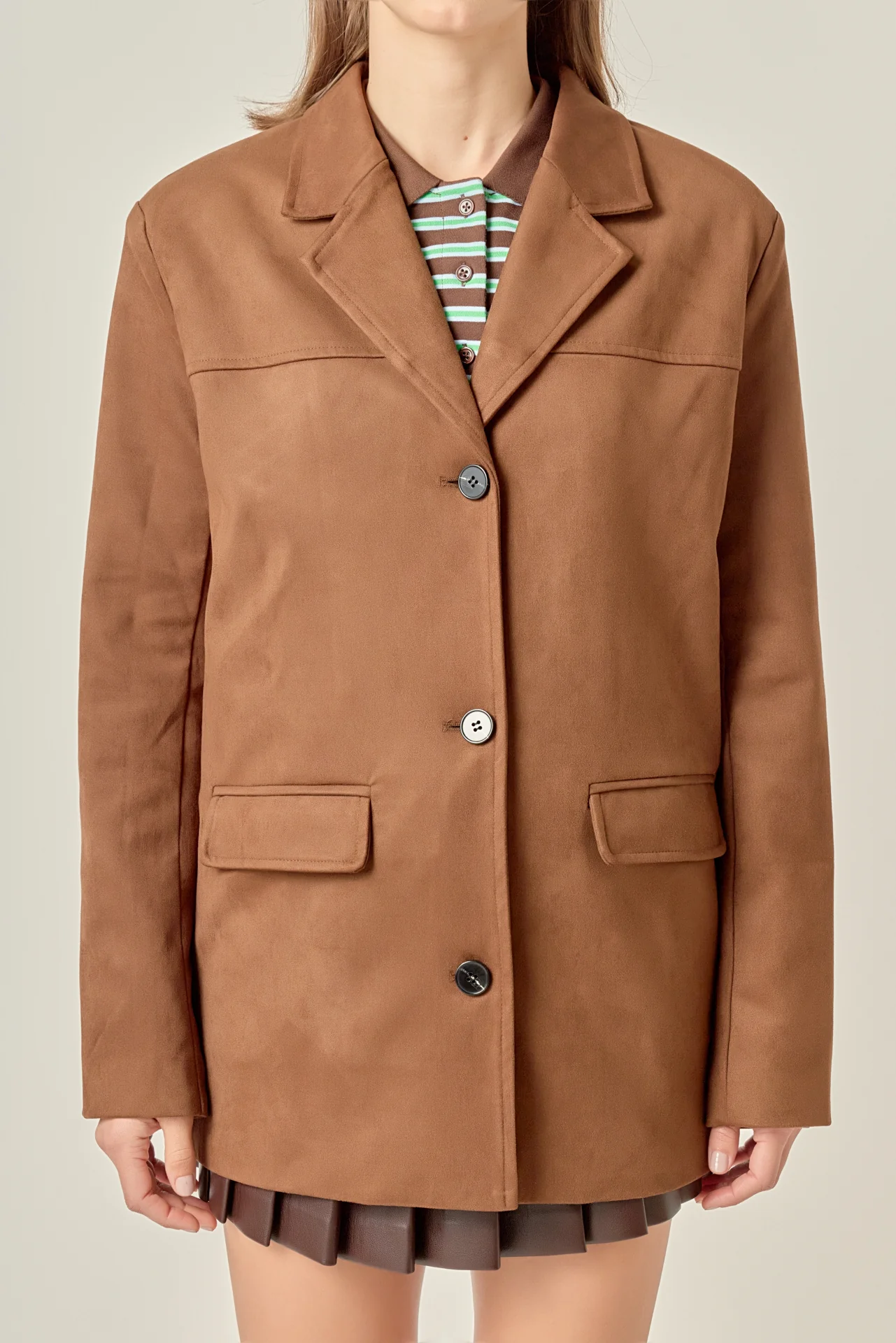 Faux Suede Jacket - Image 2