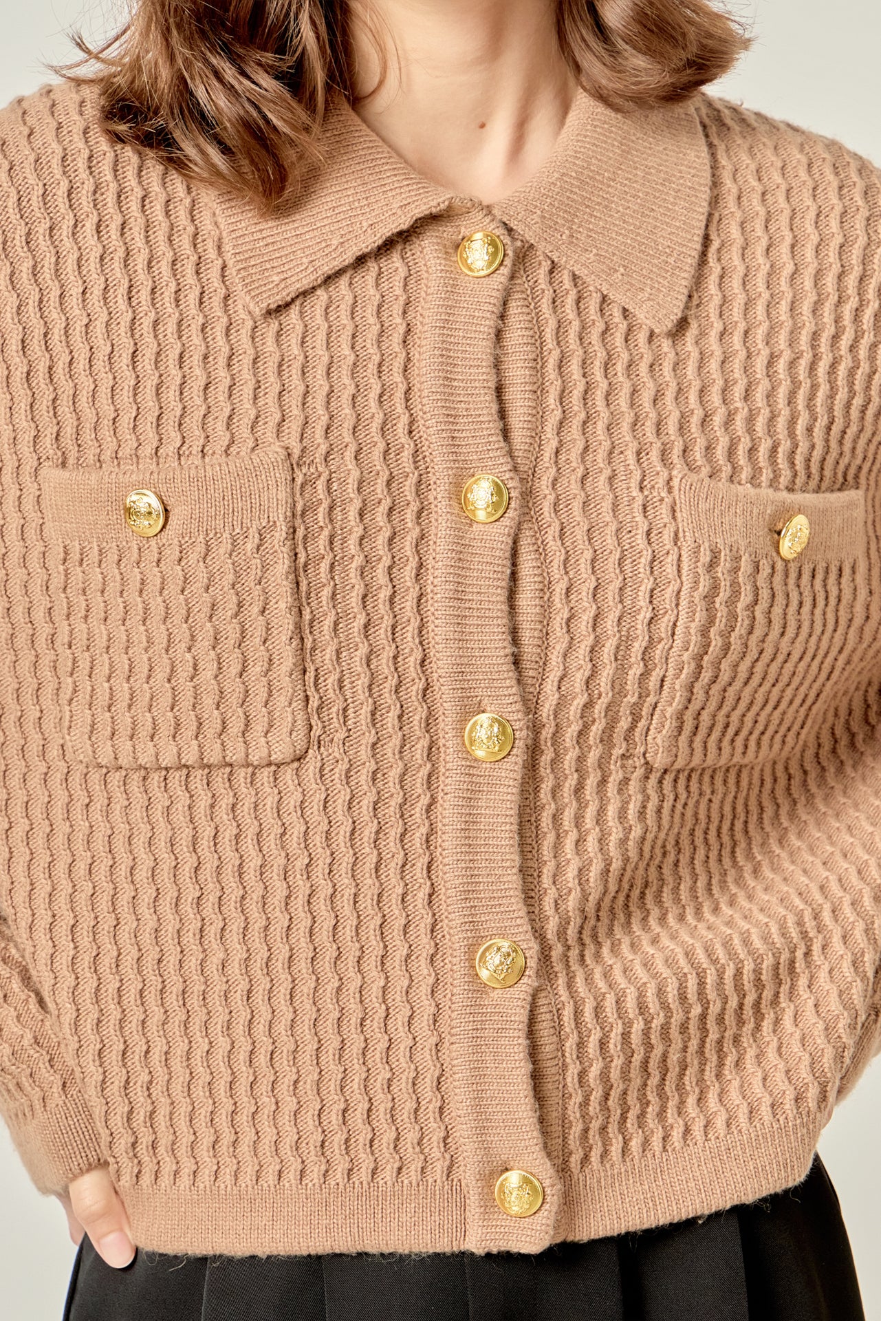 Textured Knit Lady Jacket - Image 2
