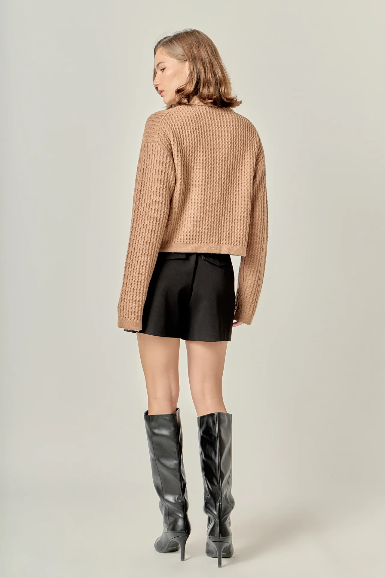 Textured Knit Lady Jacket - Image 4