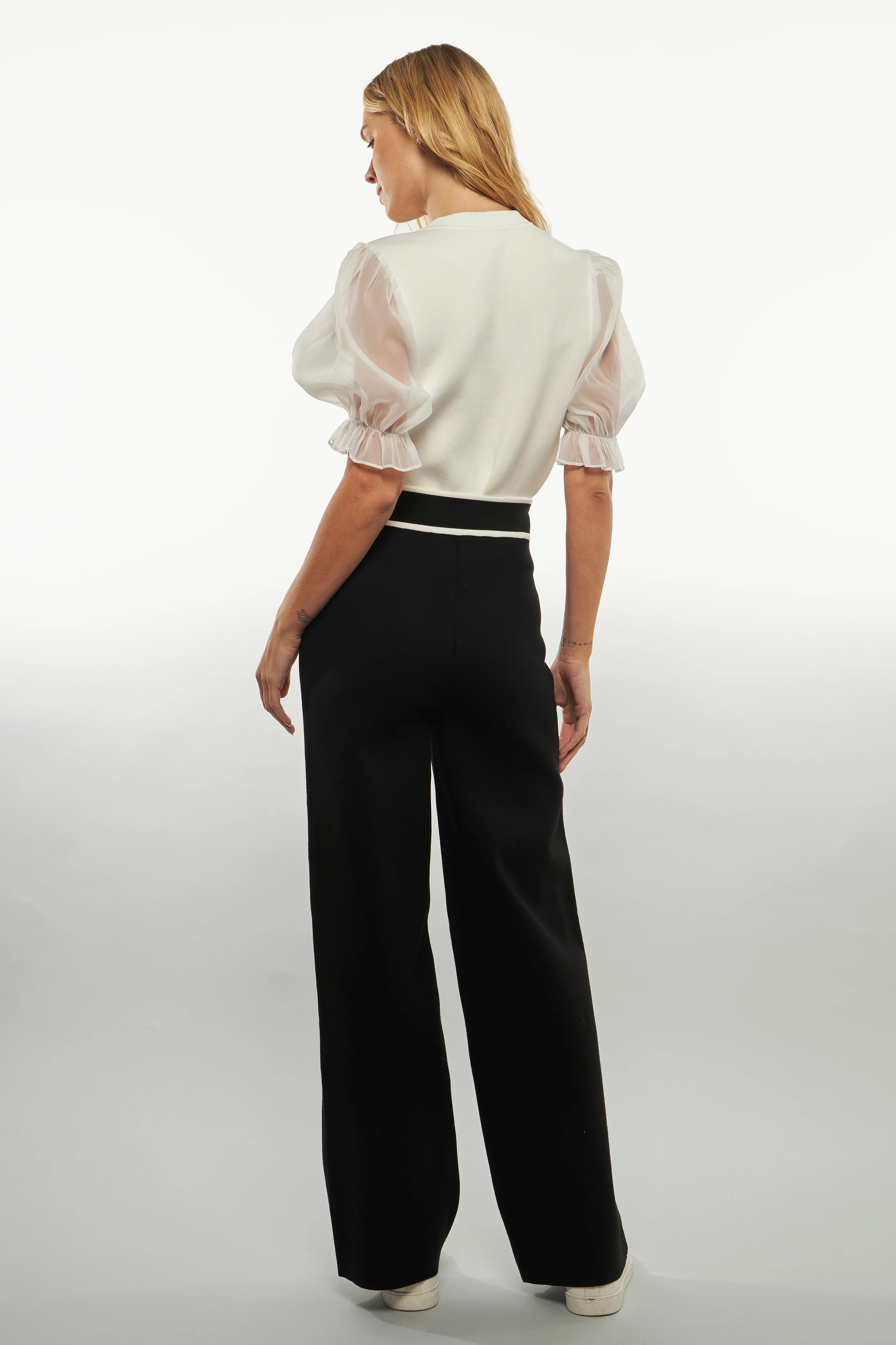 Sweatshirts with Sheer Short Sleeves - Image 4