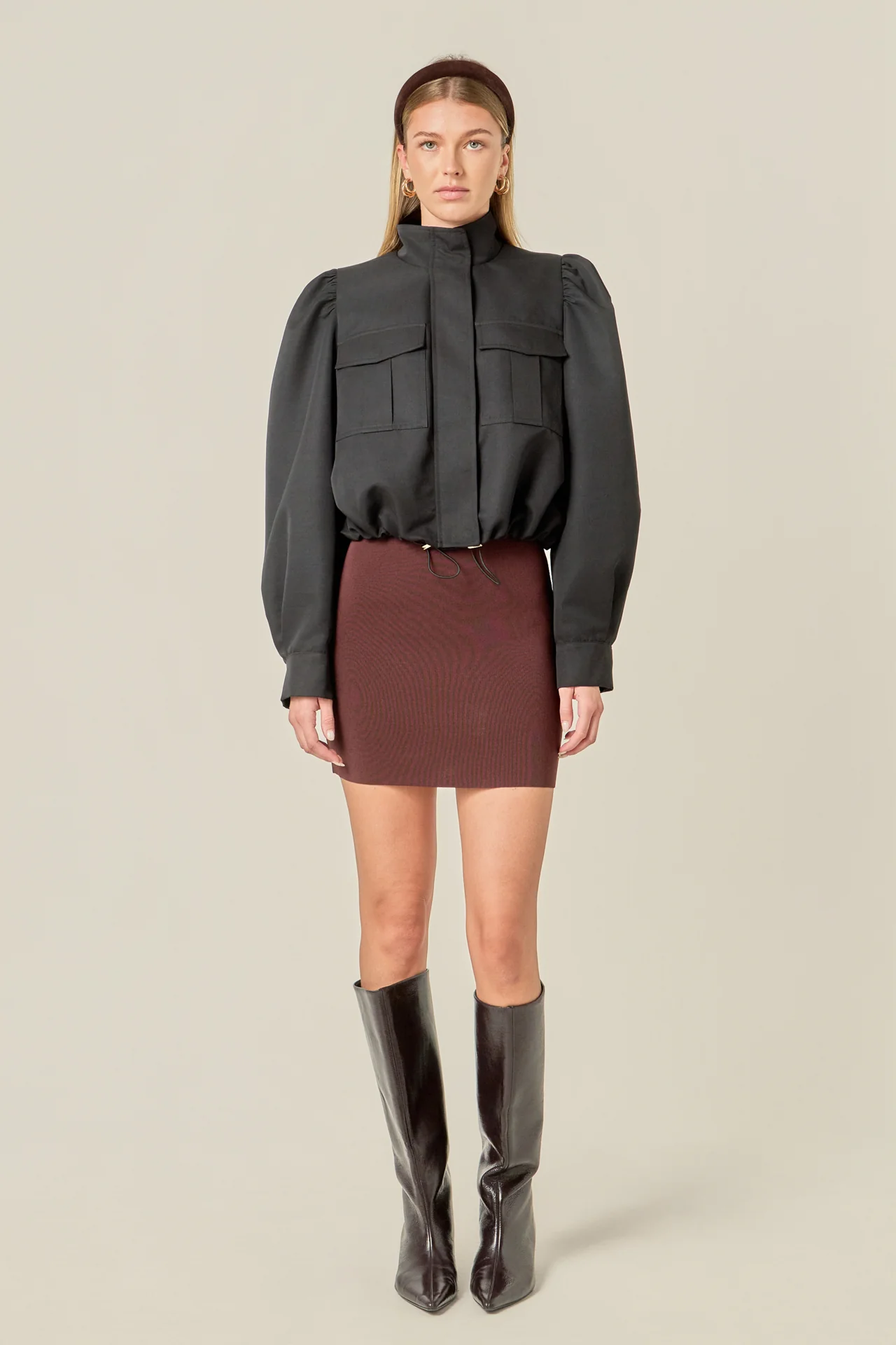 Technical Drawstring Bomber Jacket - Image 10
