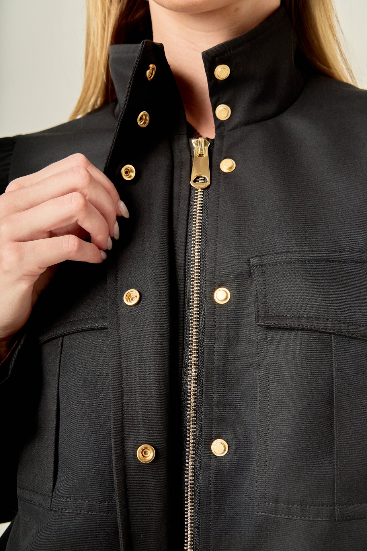 Technical Drawstring Bomber Jacket - Image 3