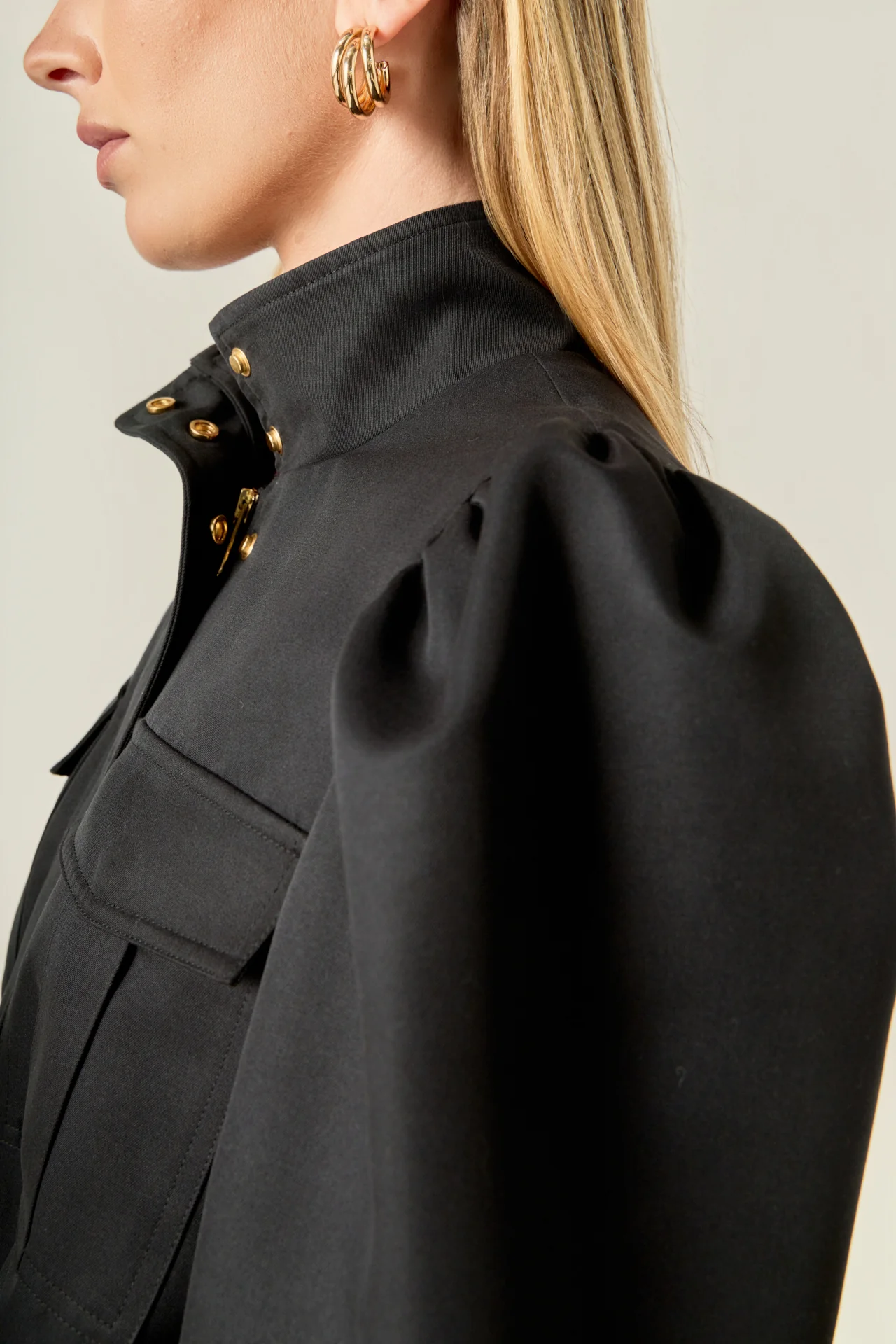 Technical Drawstring Bomber Jacket - Image 4
