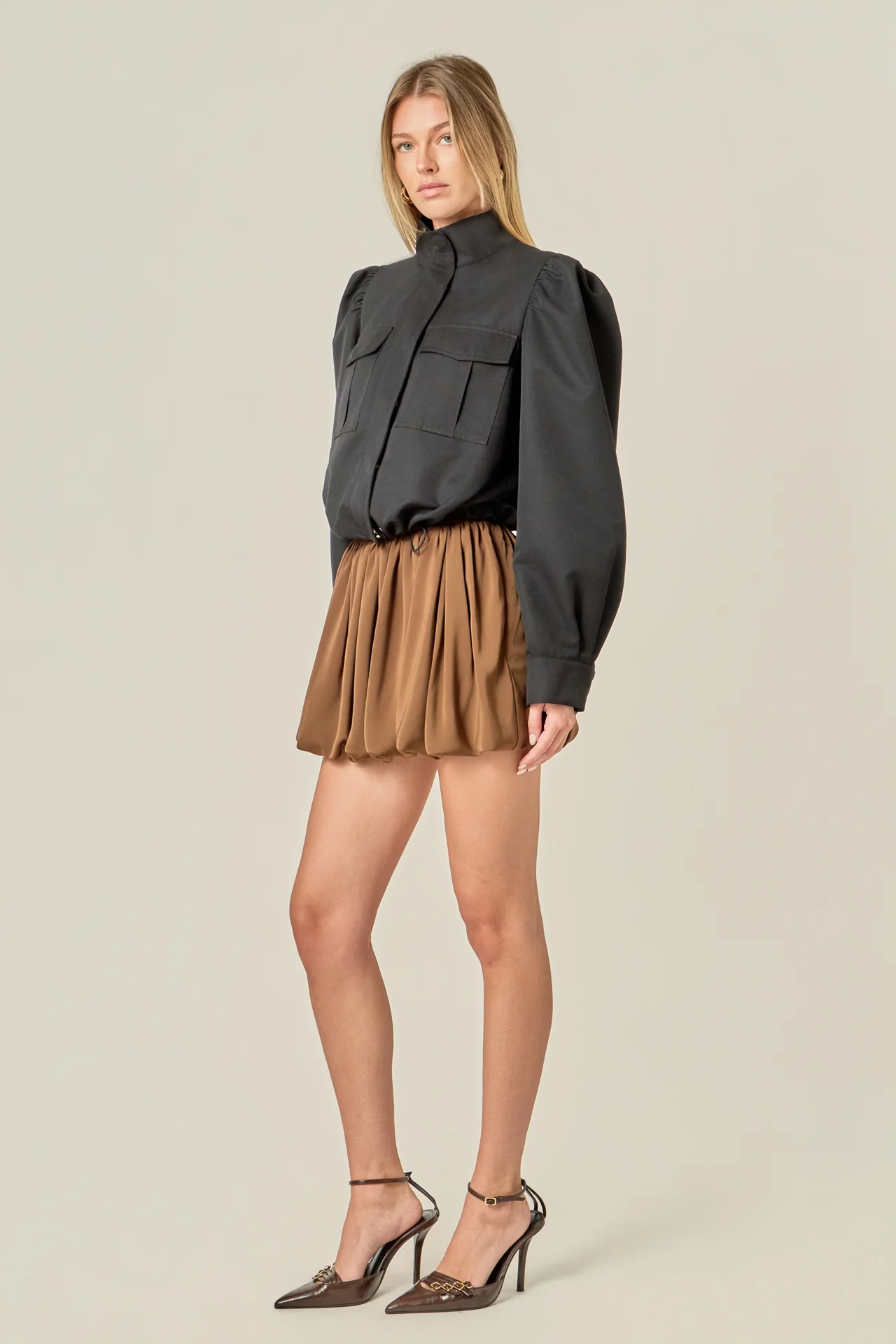 Technical Drawstring Bomber Jacket - Image 7