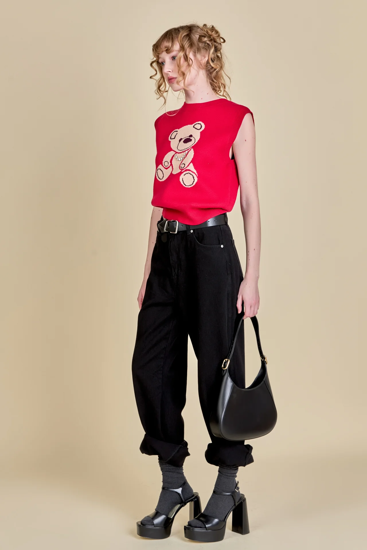 Teddy Bear Knit Vest - Image 3