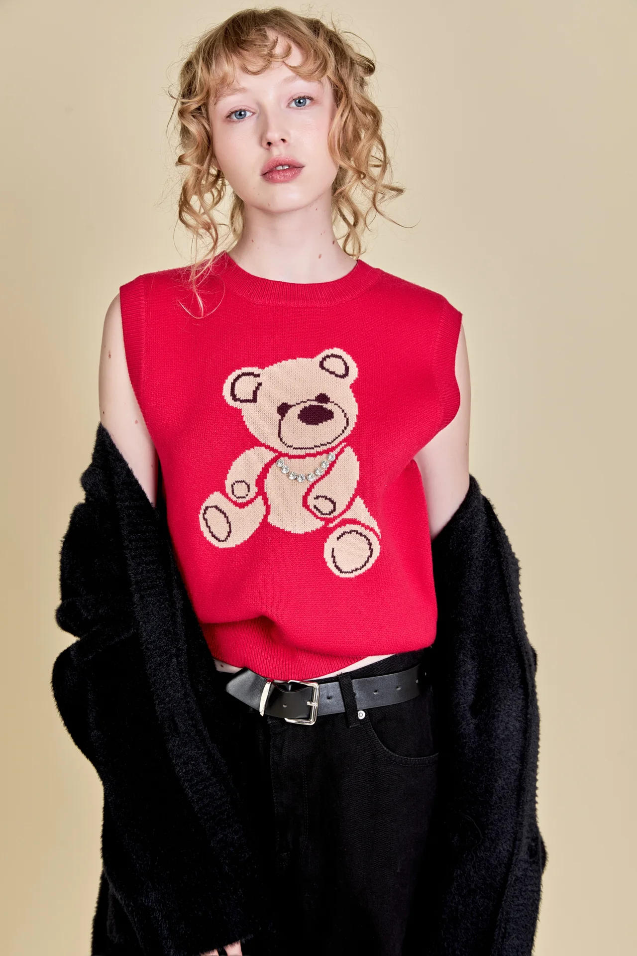 Teddy Bear Knit Vest - Image 5