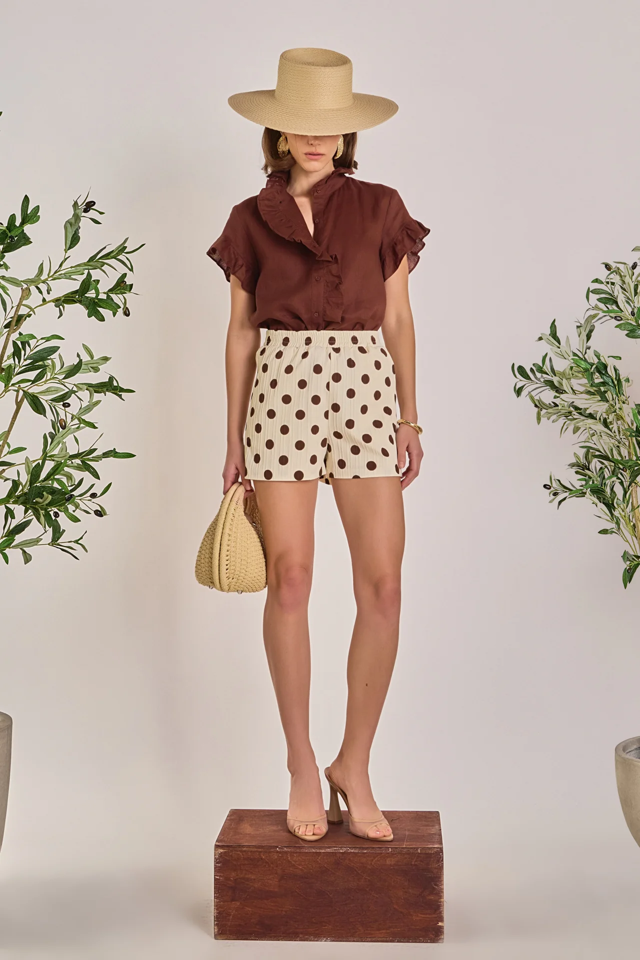 Textured Dots Shorts - Image 4