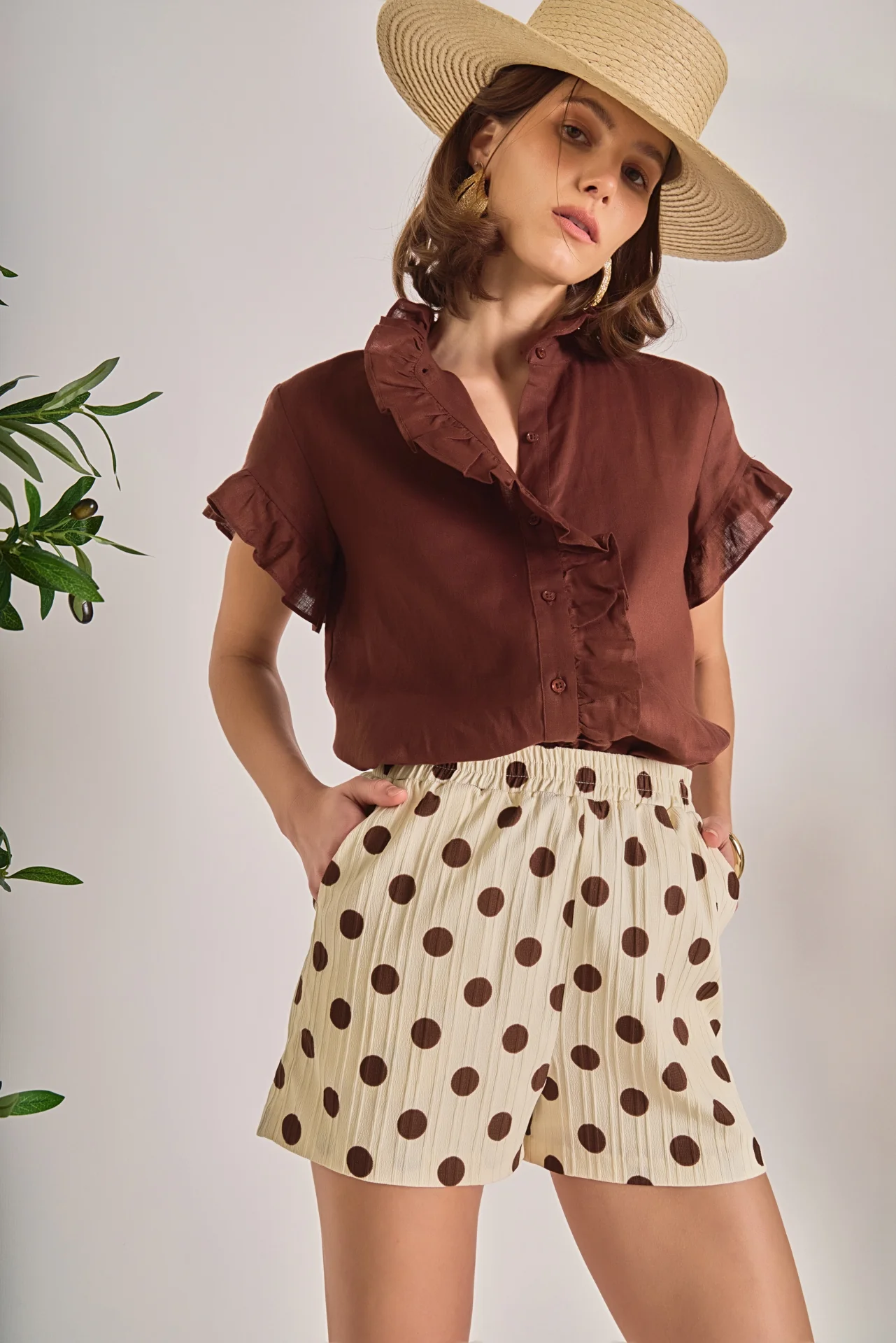Textured Dots Shorts - Image 7