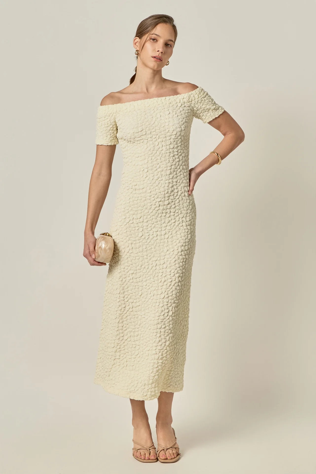 Textured Midi Dress - Image 19
