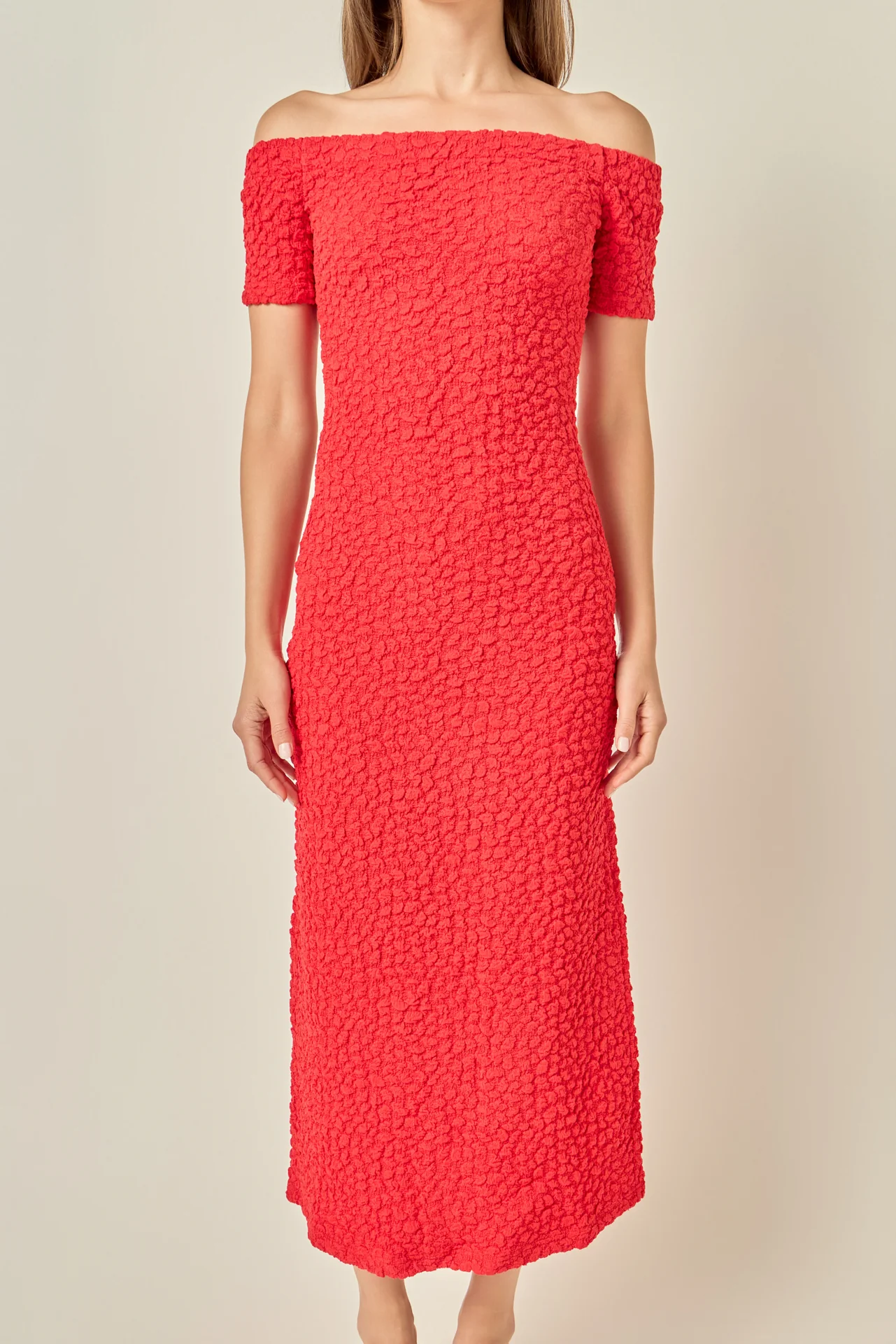 Textured Midi Dress - Image 2