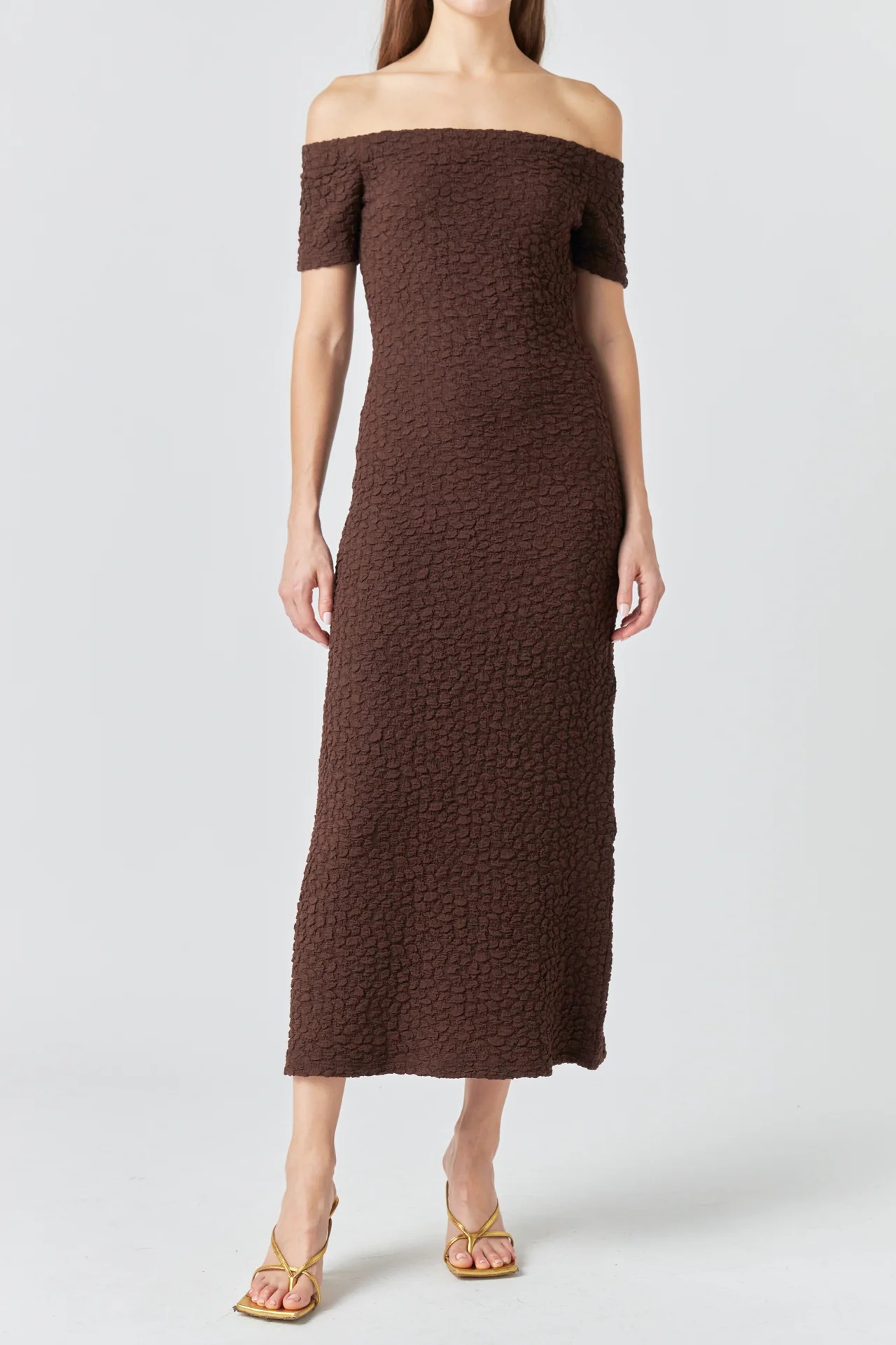 Textured Midi Dress - Image 27