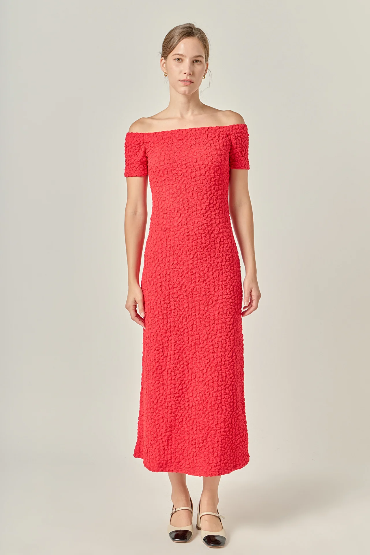 Textured Midi Dress - Image 6