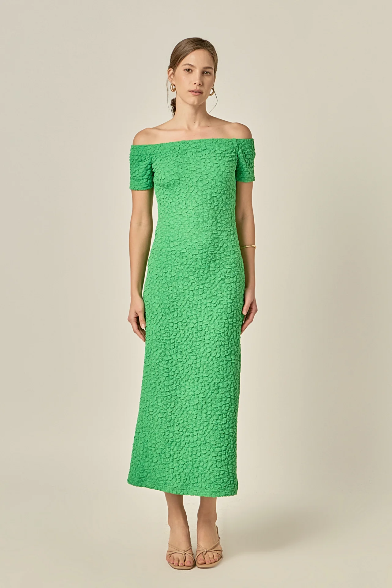 Textured Midi Dress - Image 7