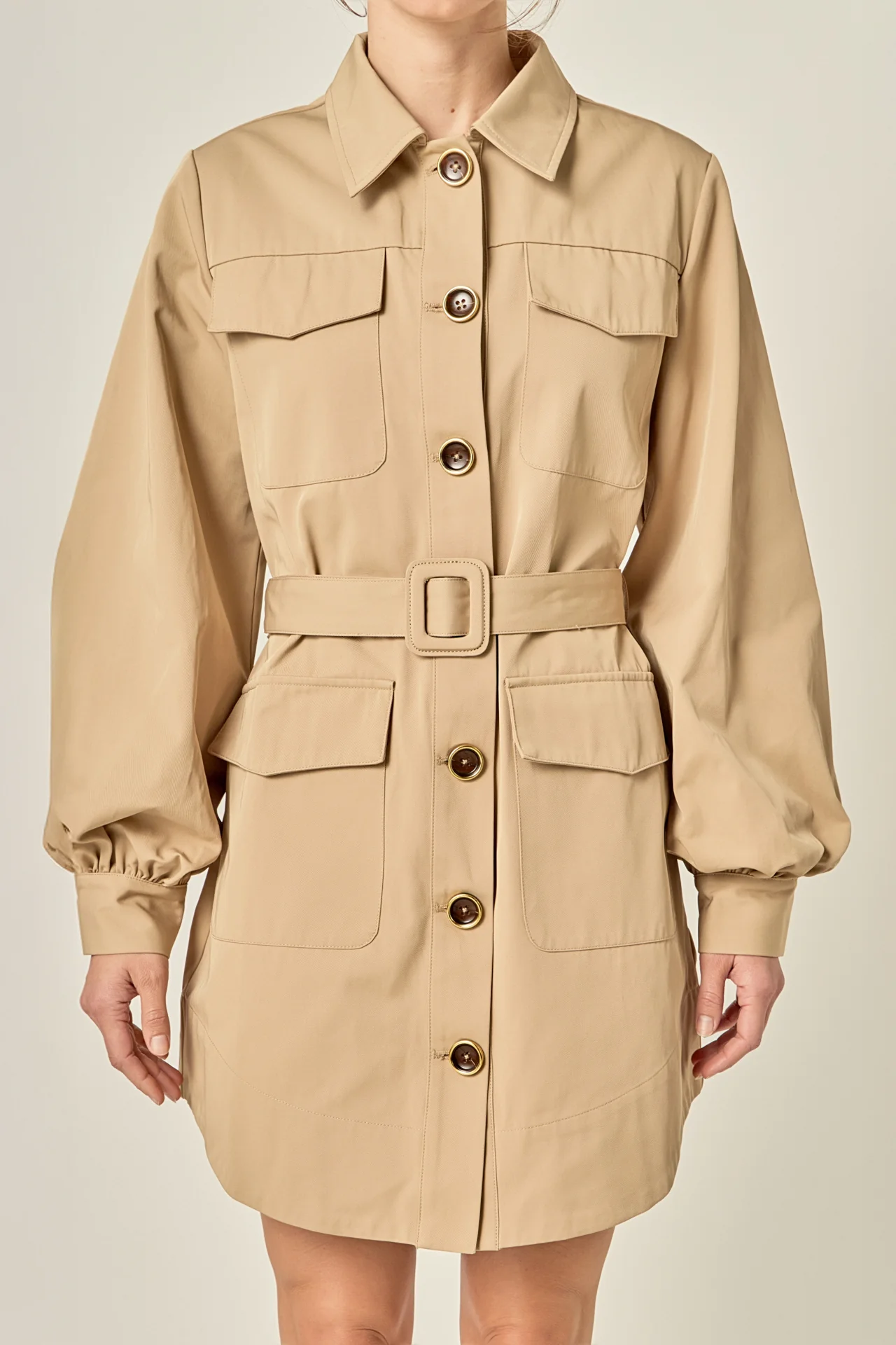 Blair Trench Mini Dress - Image 2