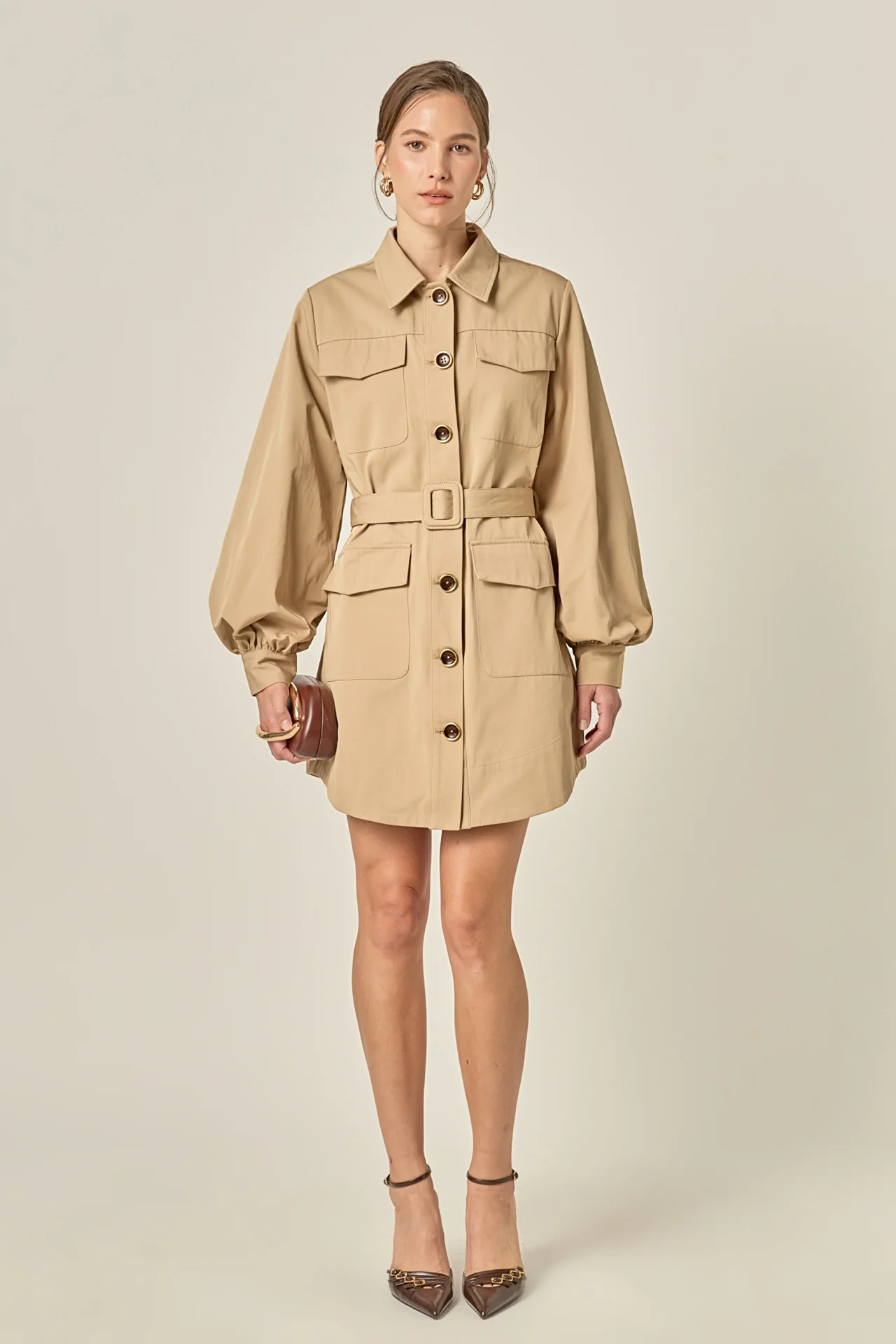 Blair Trench Mini Dress - Image 3