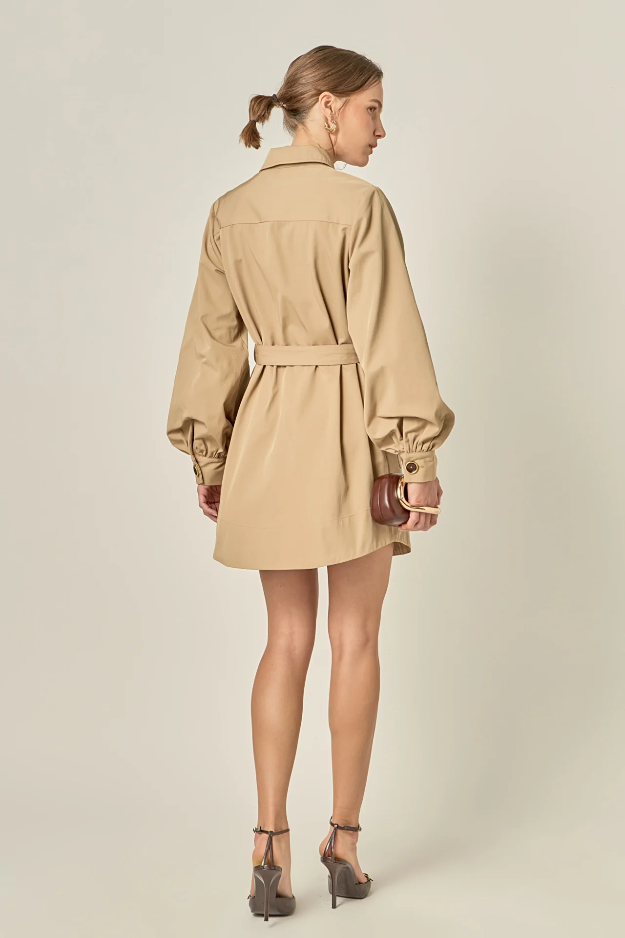 Blair Trench Mini Dress - Image 4